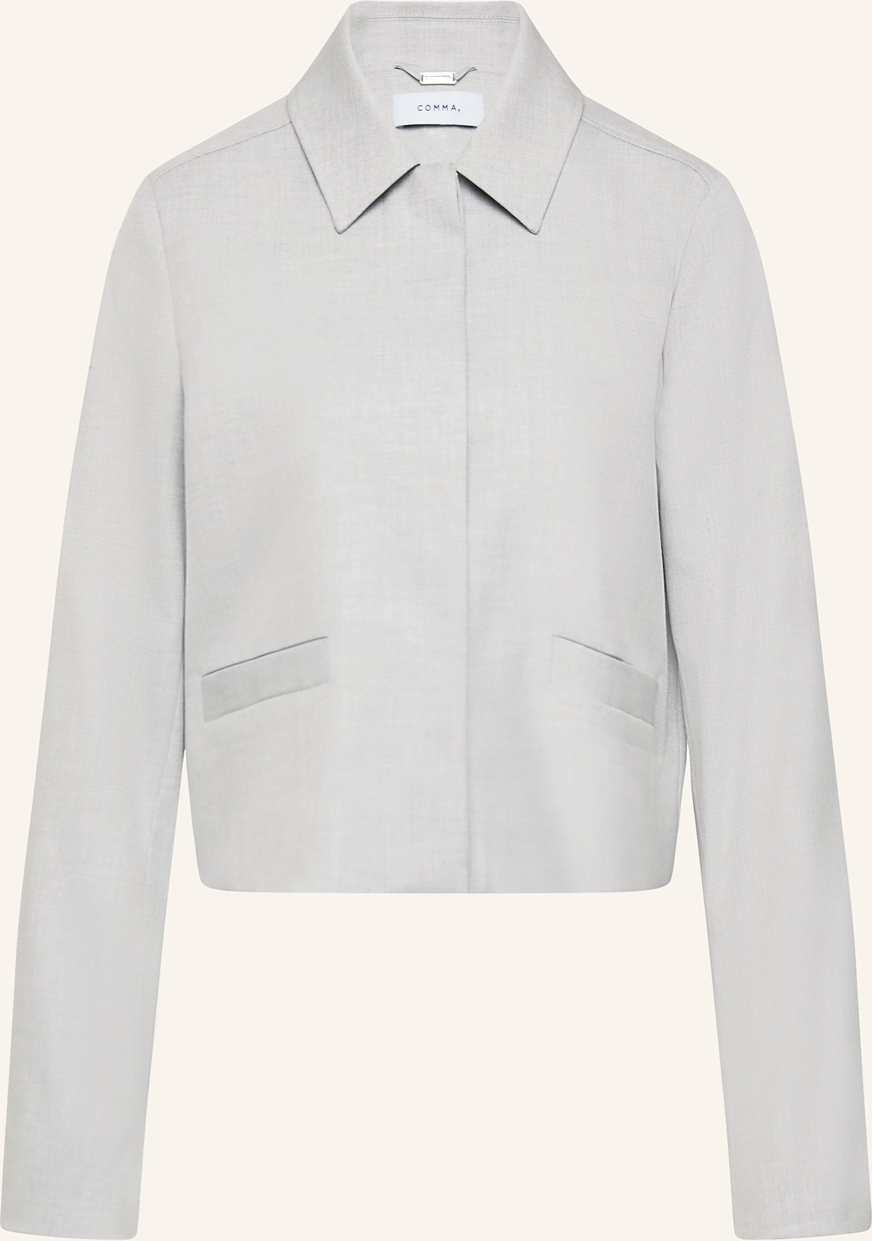 Comma Kastenjacke grau