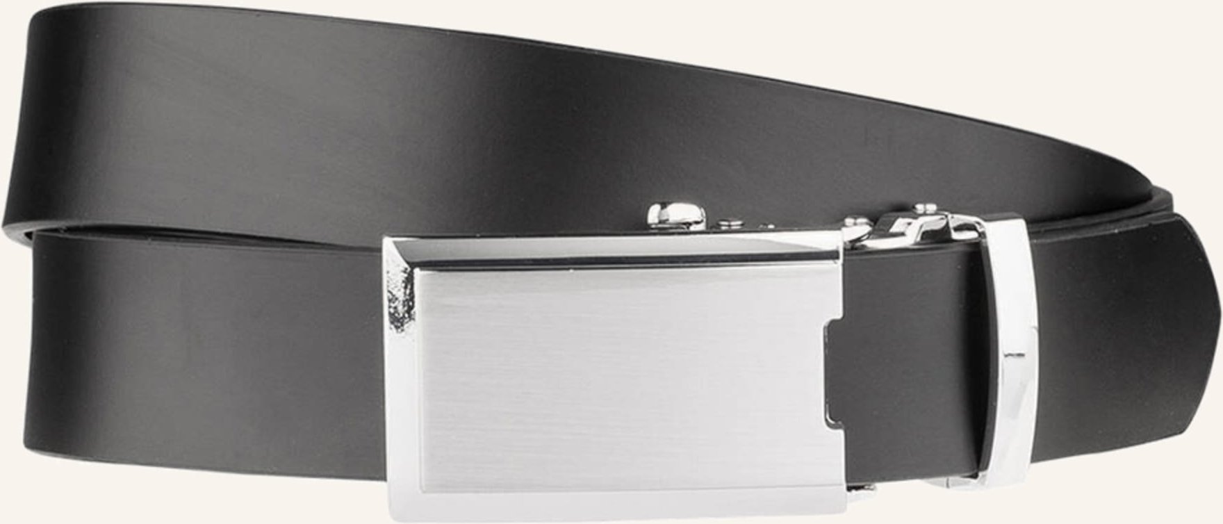 Monti Ledergürtel Shanghai schwarz