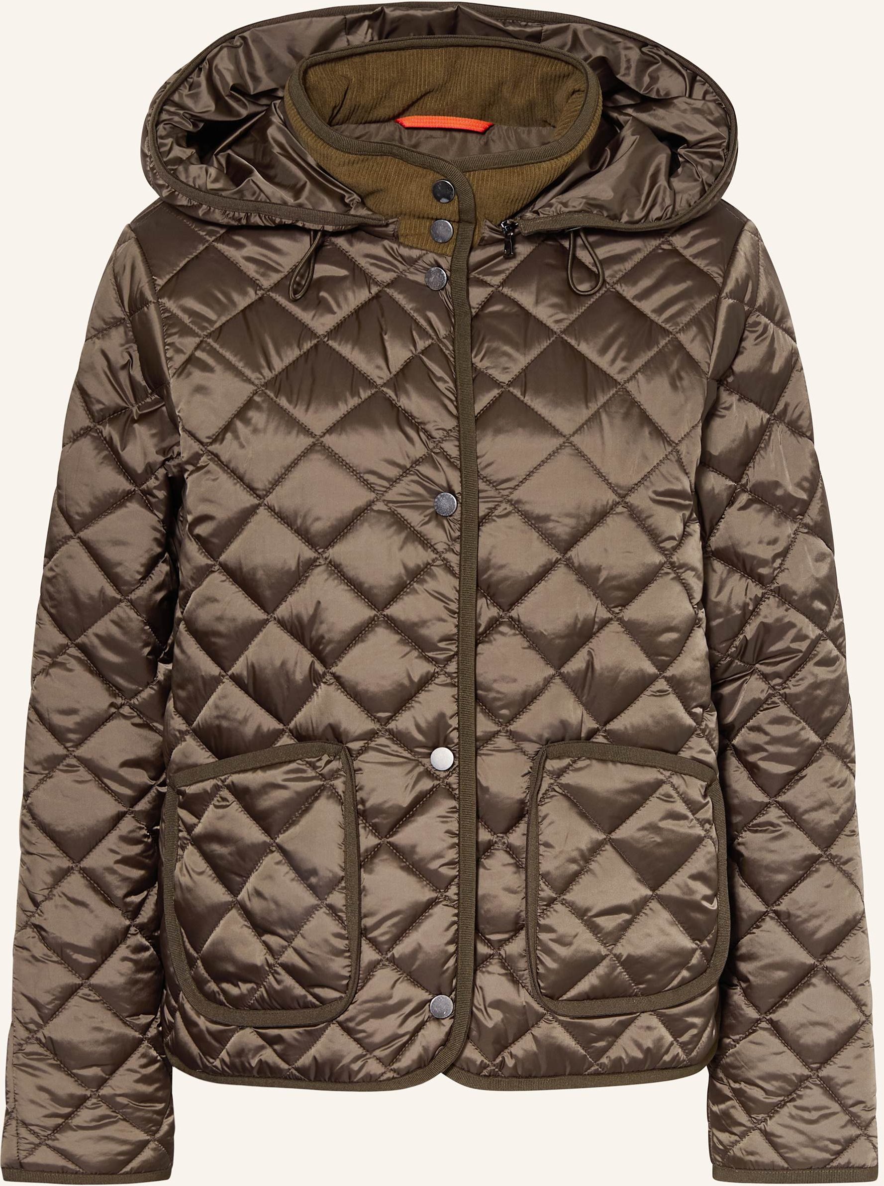 No.1 Como Steppjacke Quebec Mit Abnehmbarer Kapuze beige