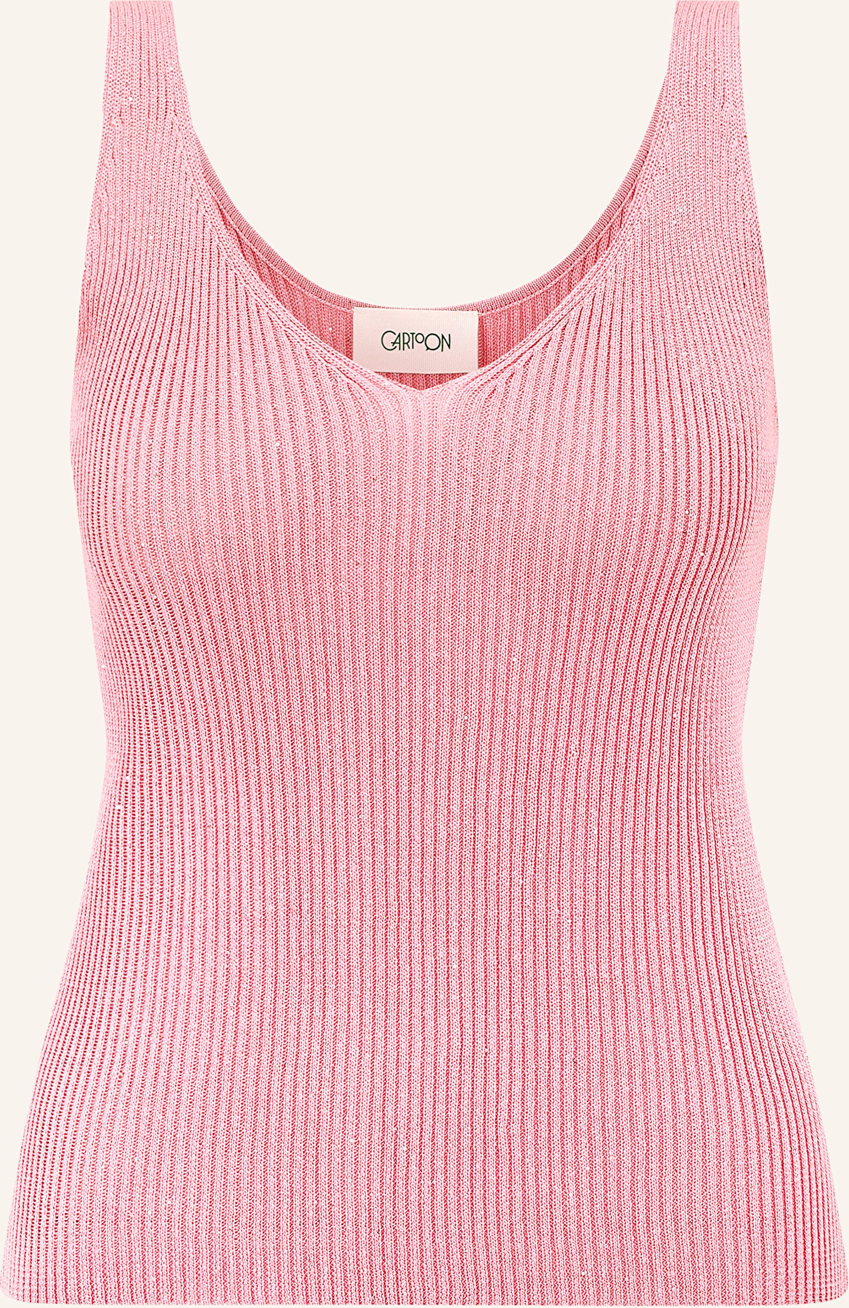 Cartoon Stricktop Mit Pailletten rosa