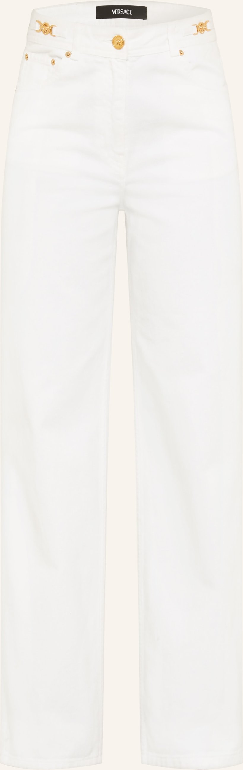 Versace Straight Jeans weiss