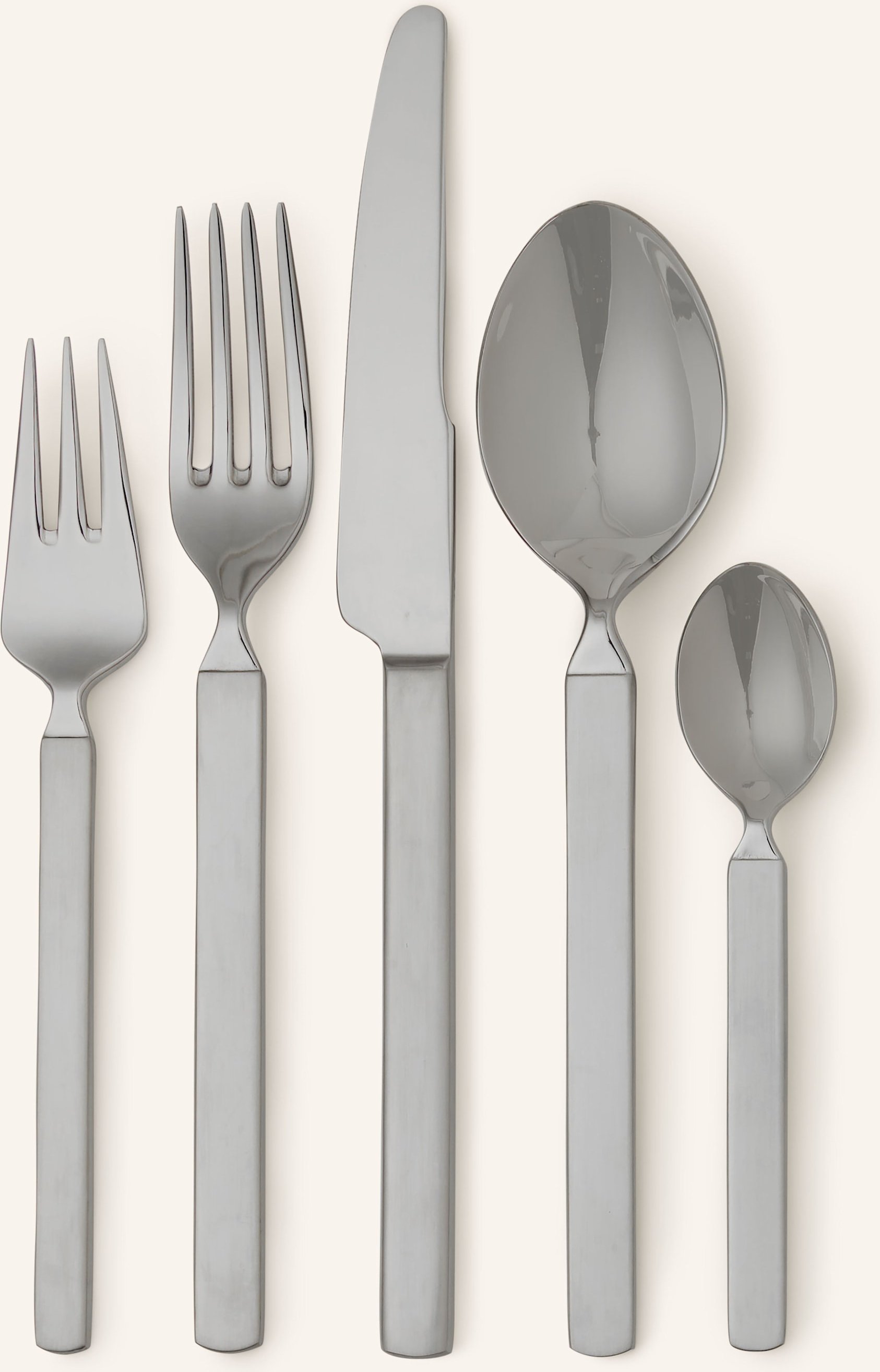 Alessi 30-Tlg. Besteck-Set Dry silber