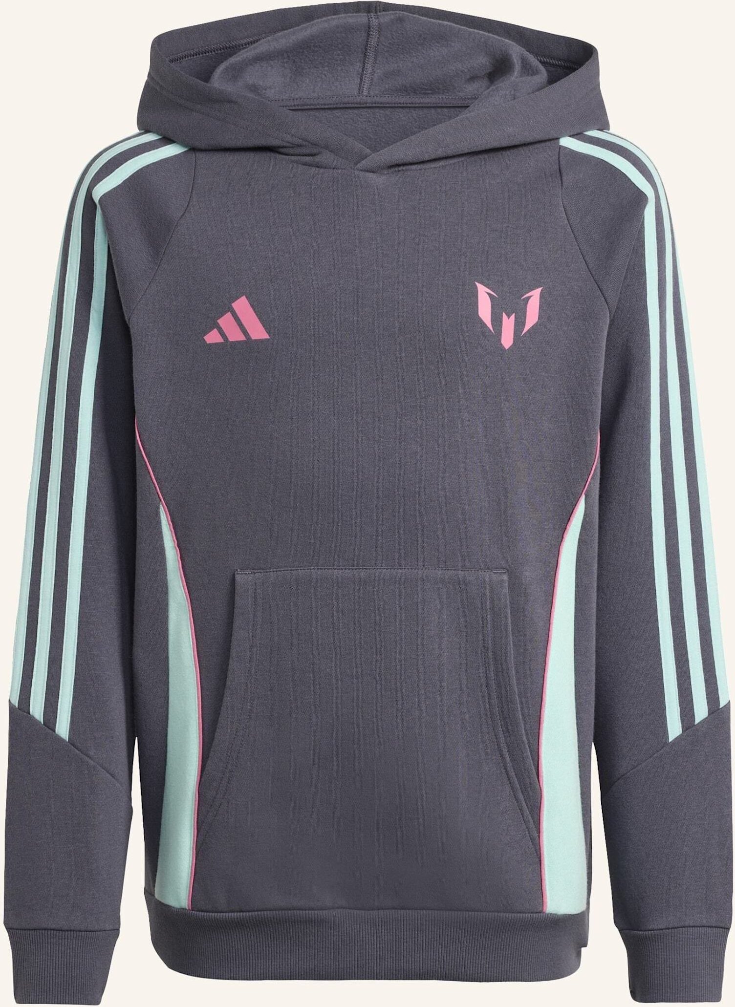 Adidas Messi Kids Hoodie grau