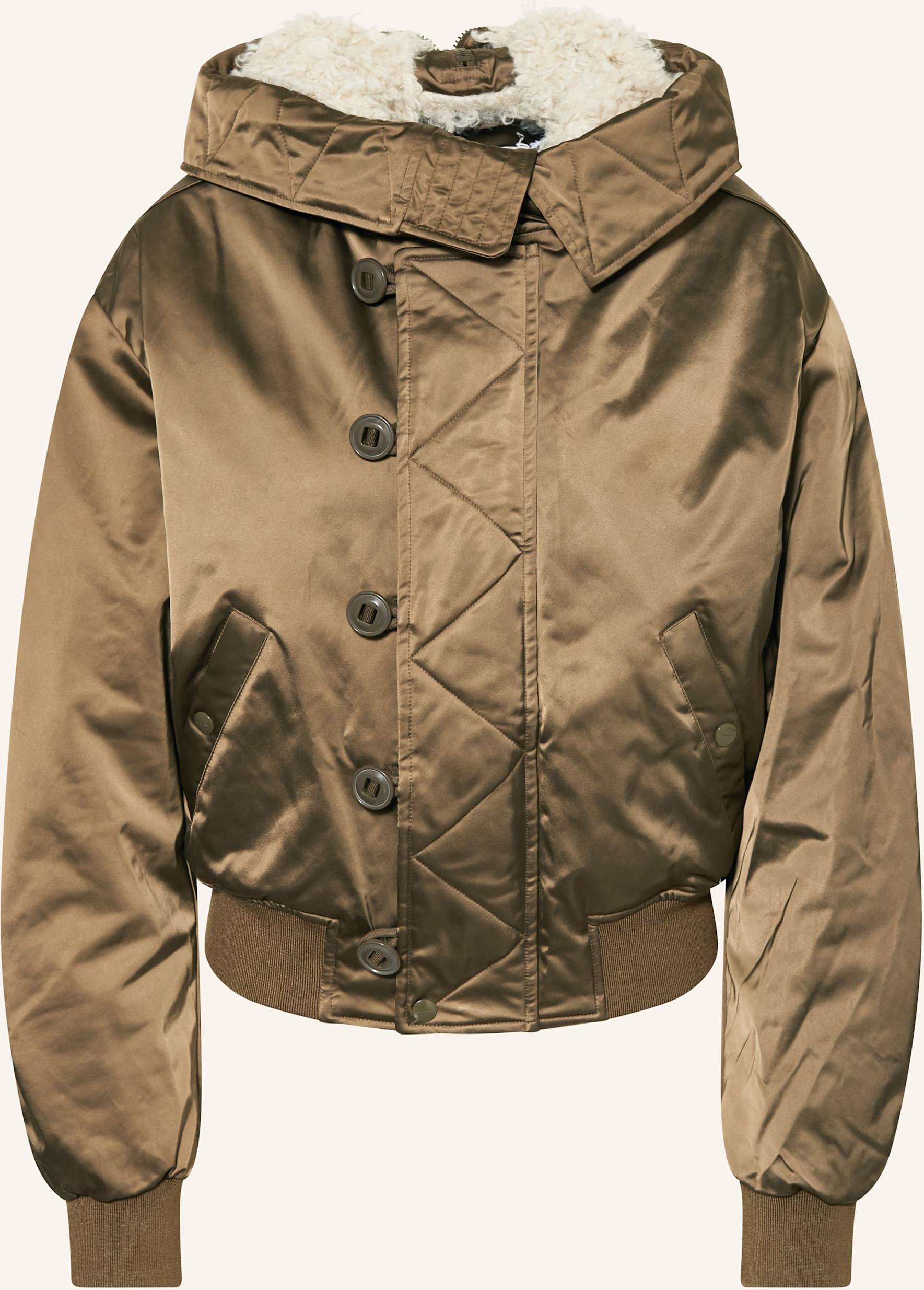 Thumbnail - Marant Étoile Steppjacke Elisa Mit Teddyfell gruen