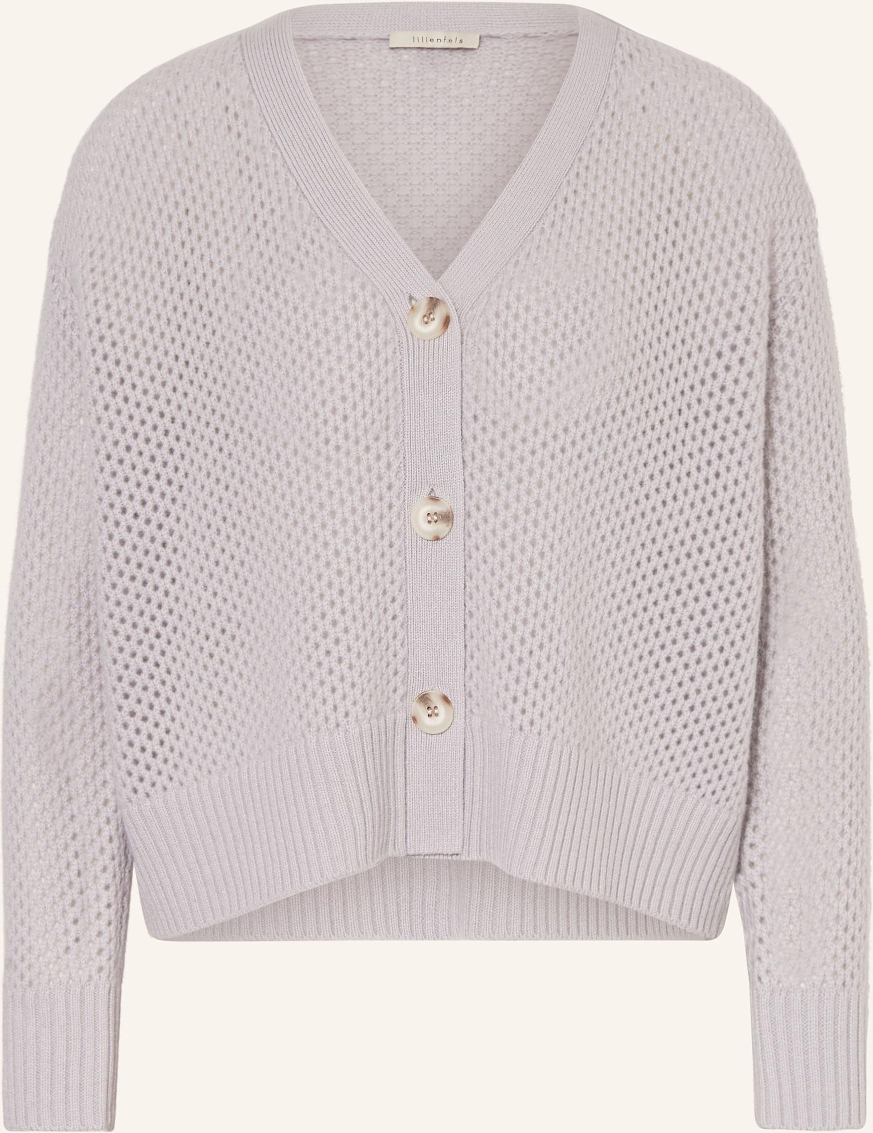 Lilienfels Strickjacke Mit Cashmere schwarz