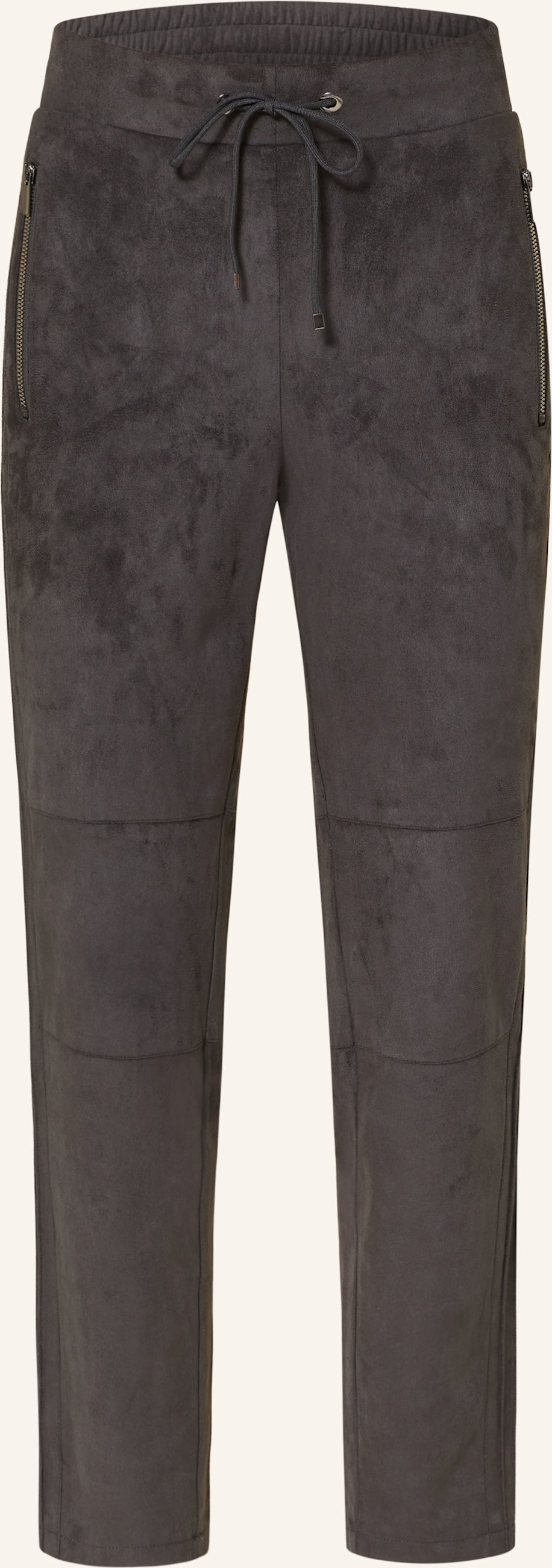 S.Oliver Black Label Hose In Lederoptik grau