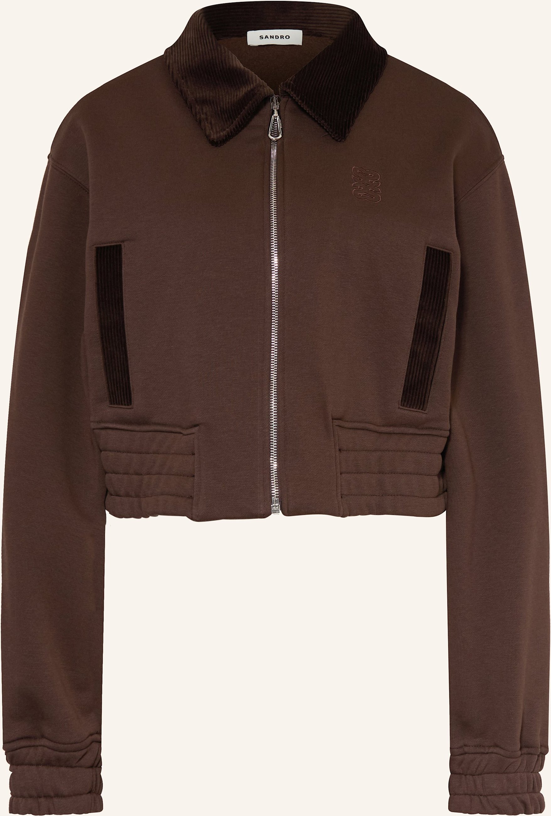 Sandro Sweatjacke braun