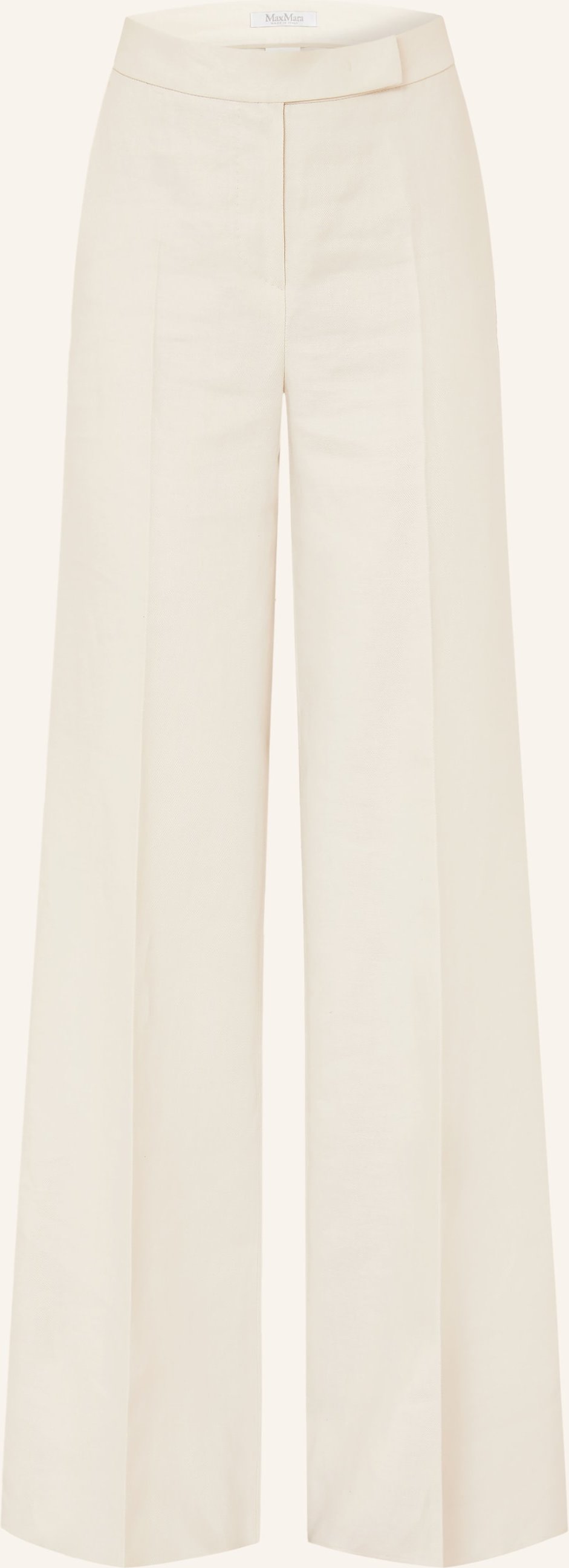 Max Mara Marlenehose Badesse Aus Leinen beige