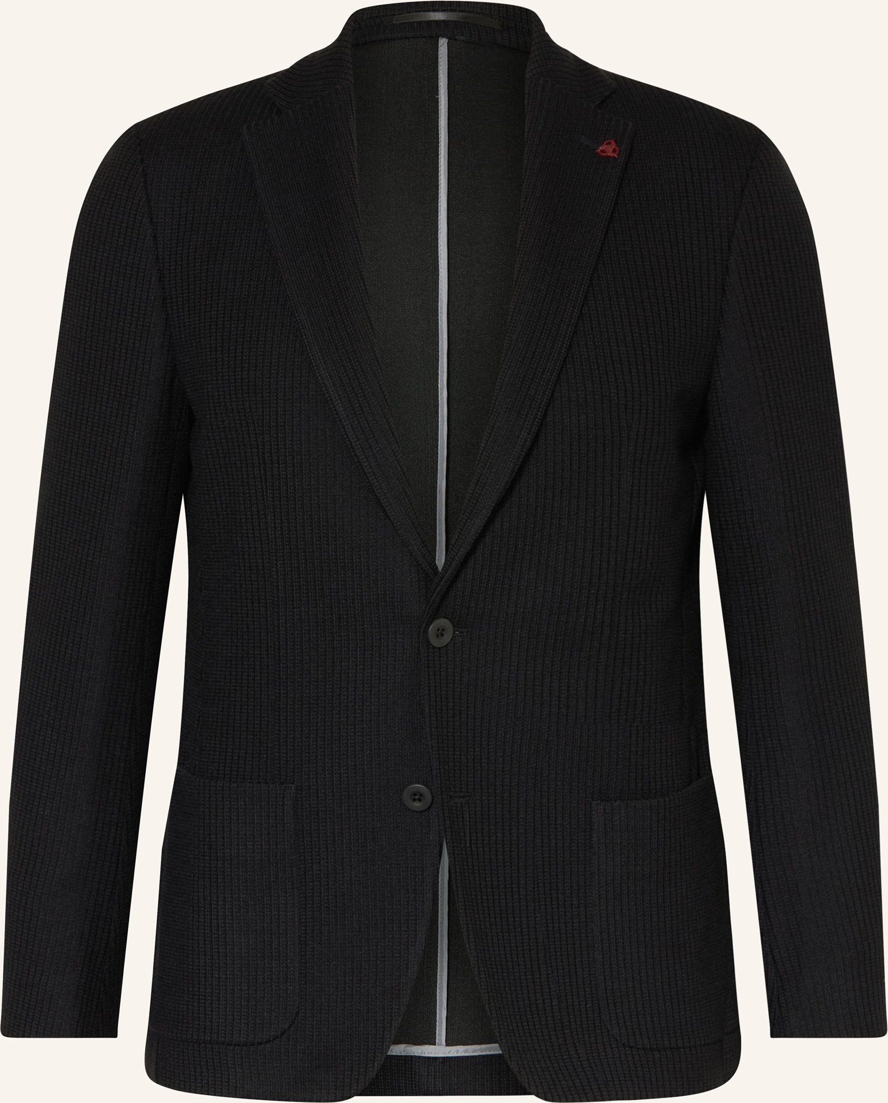 Roy Robson Stricksakko Slim Fit schwarz