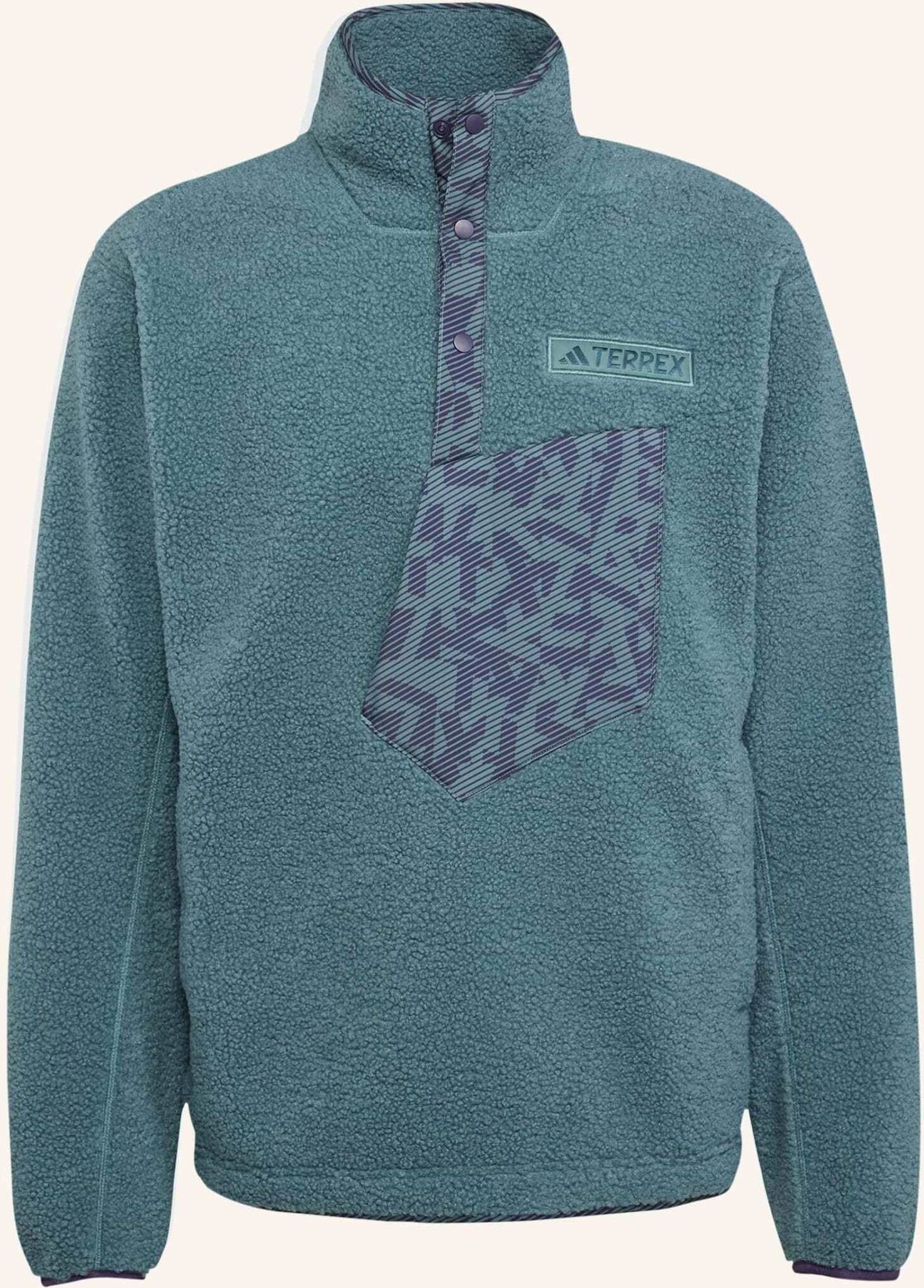 Thumbnail - Adidas Terrex Terrex Xploric High Pile Fleece Oberteil gruen