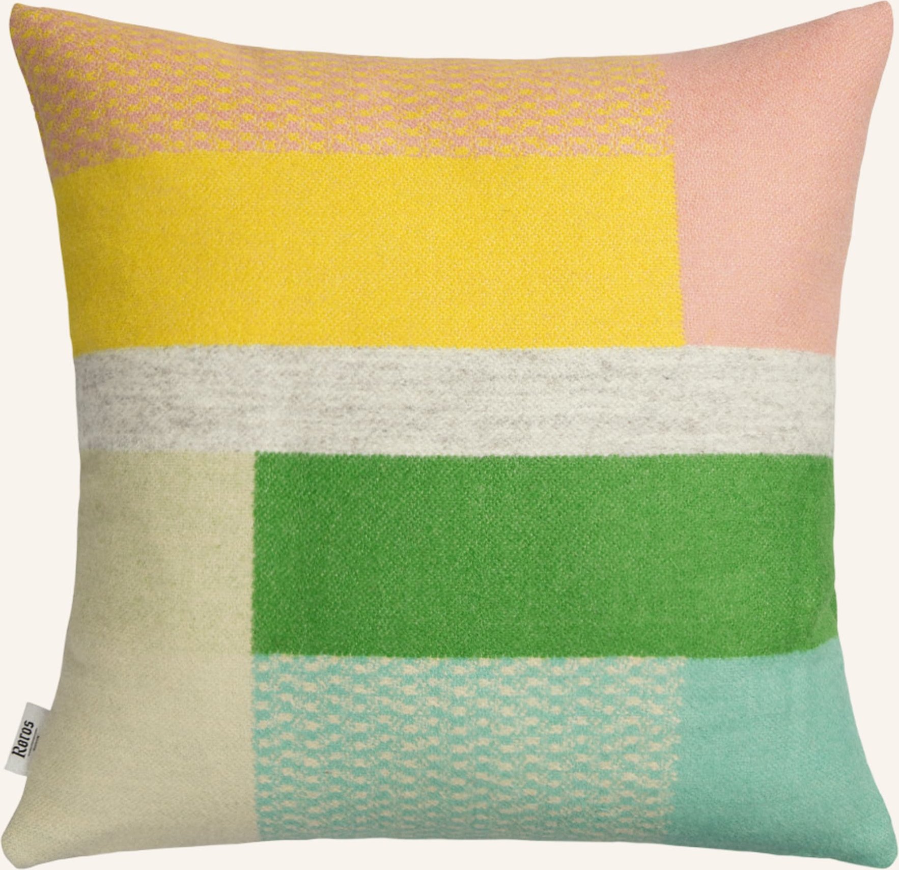 Røros Tweed Tweed-Dekokissen Mikkel weiss