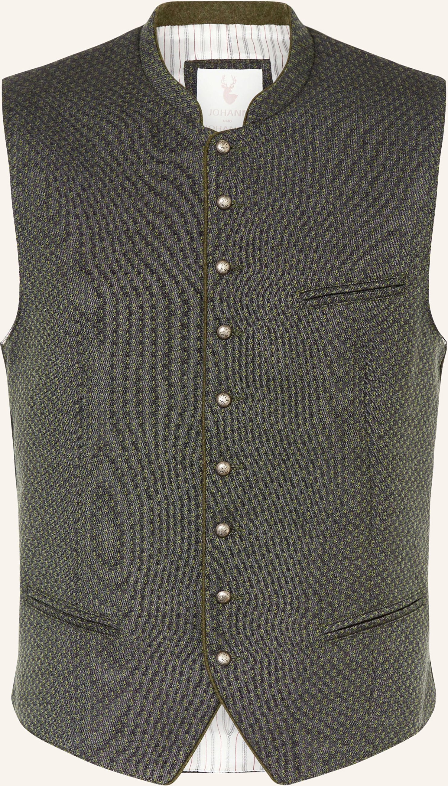 Johann & Johanna Trachtenweste Slim Fit gruen