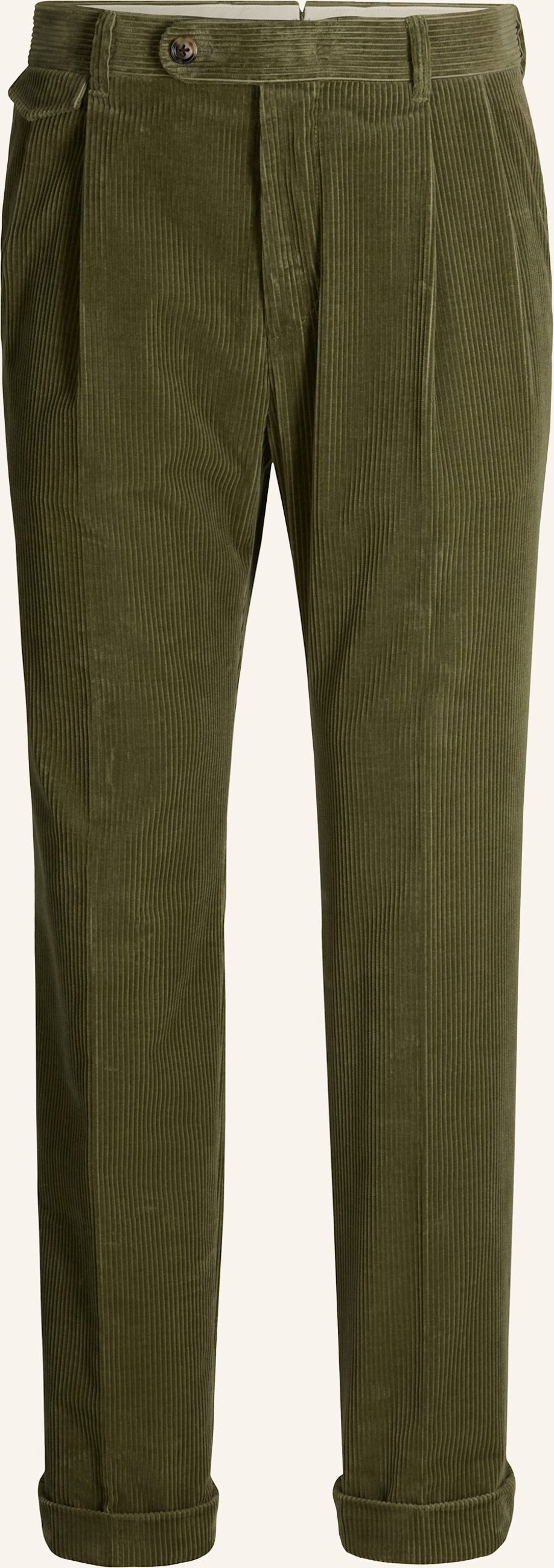 Windsor. Bundfaltenhose Shaped Fit gruen