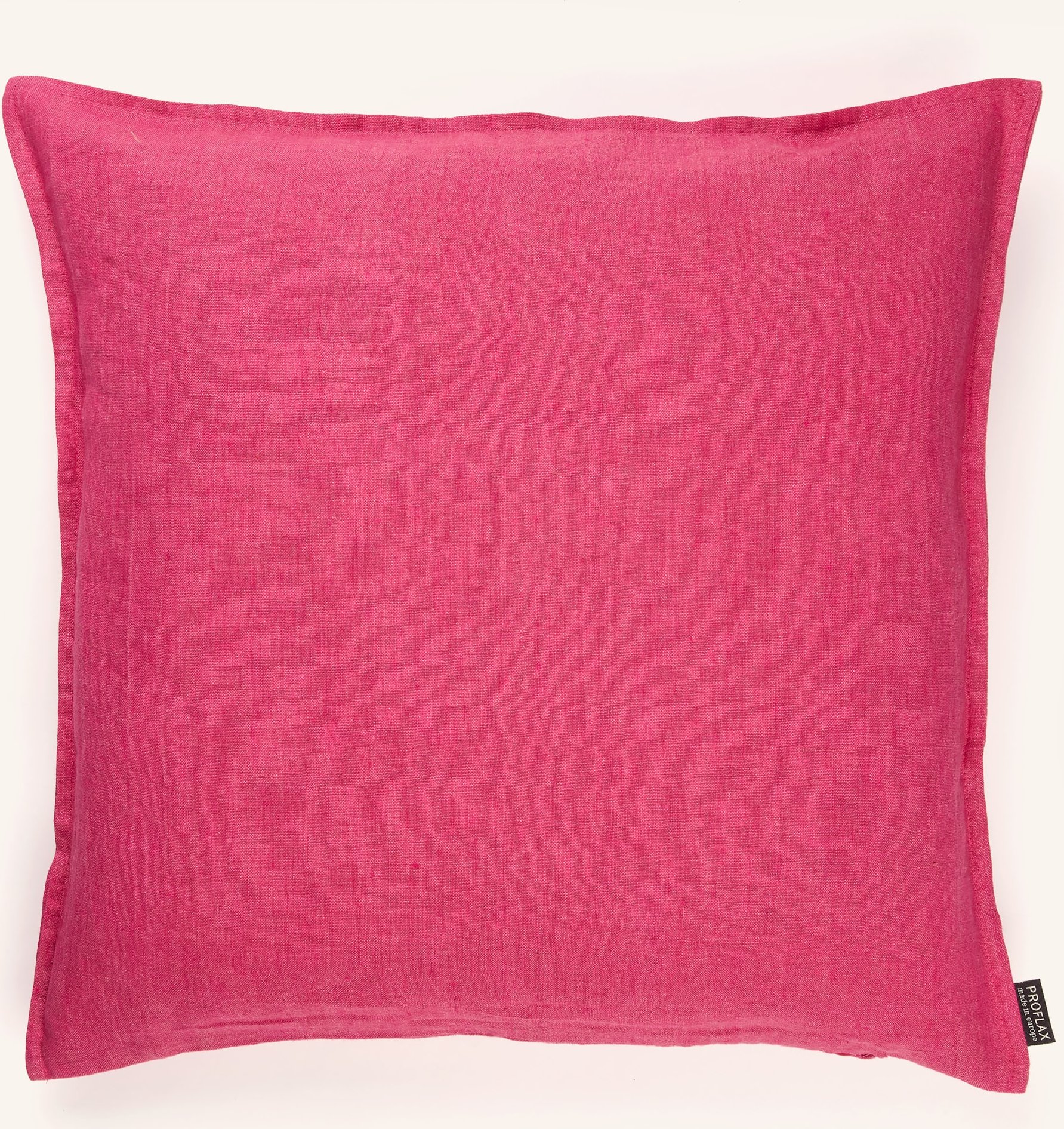 Proflax Dekokissenhülle Aus Leinen pink