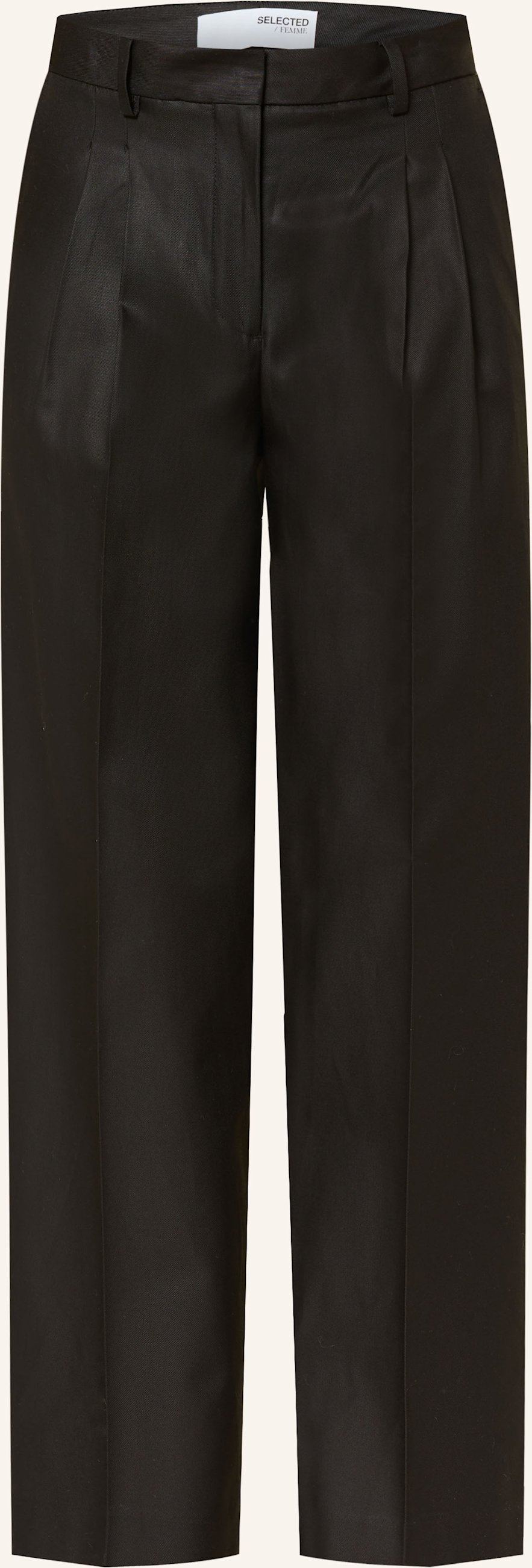 Selected Femme Marlenehose schwarz