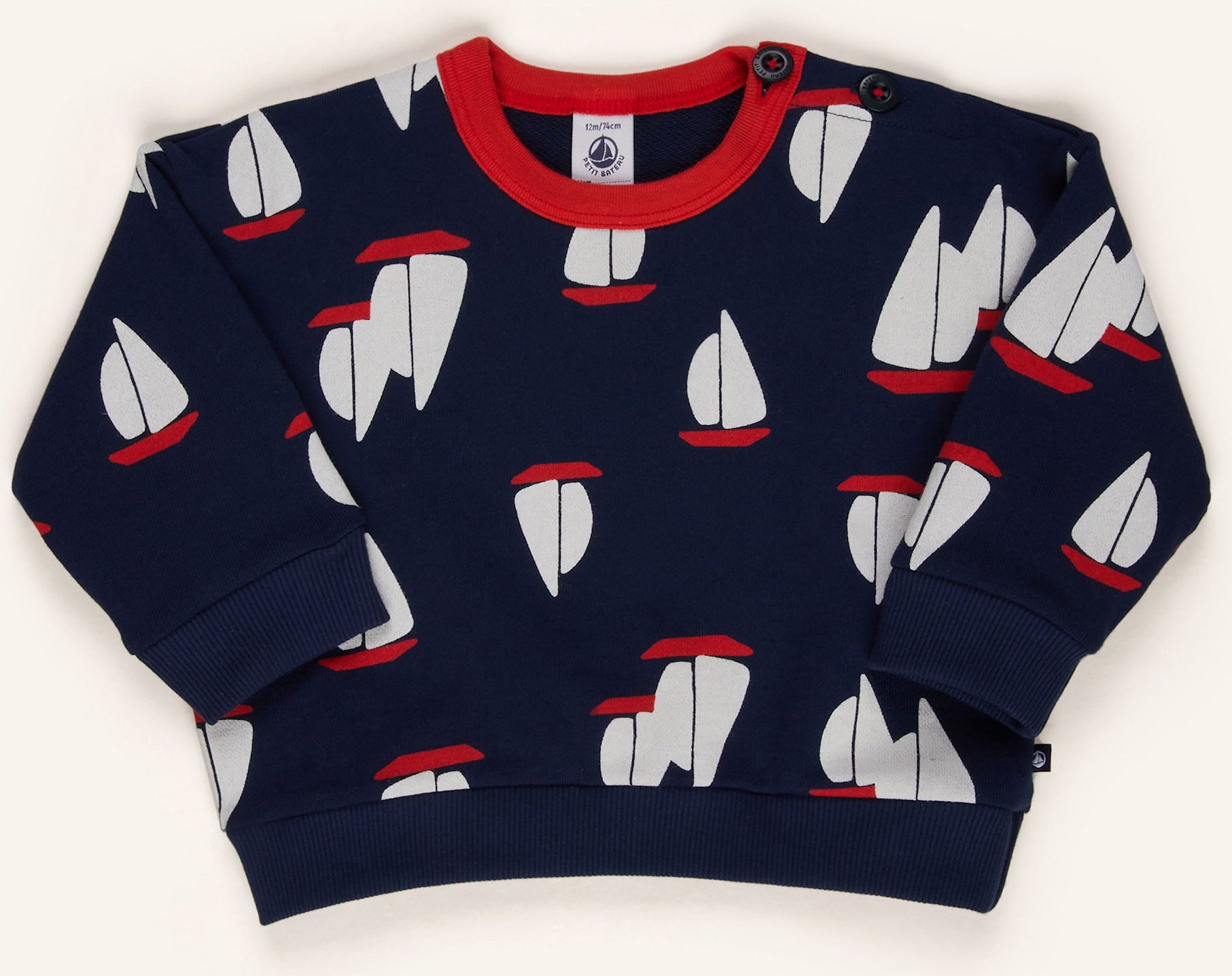 Petit Bateau Sweatshirt blau