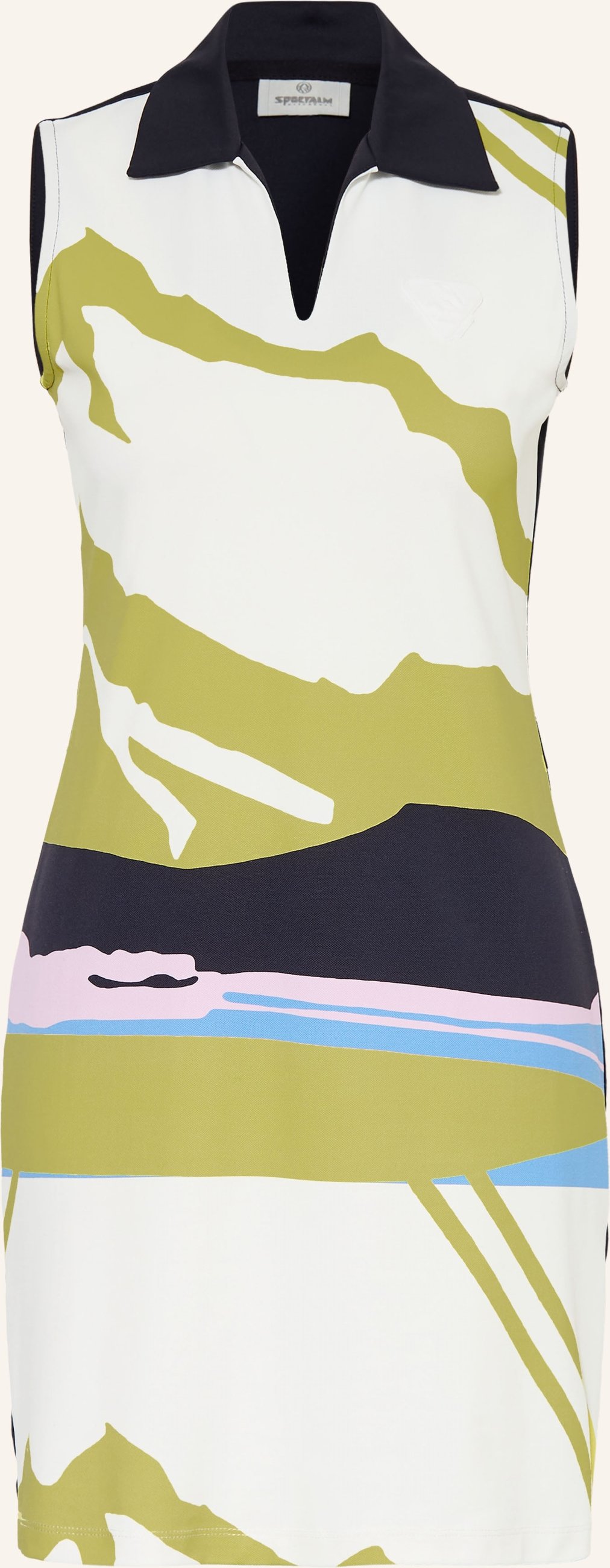 Sportalm Piqué-Polokleid weiss