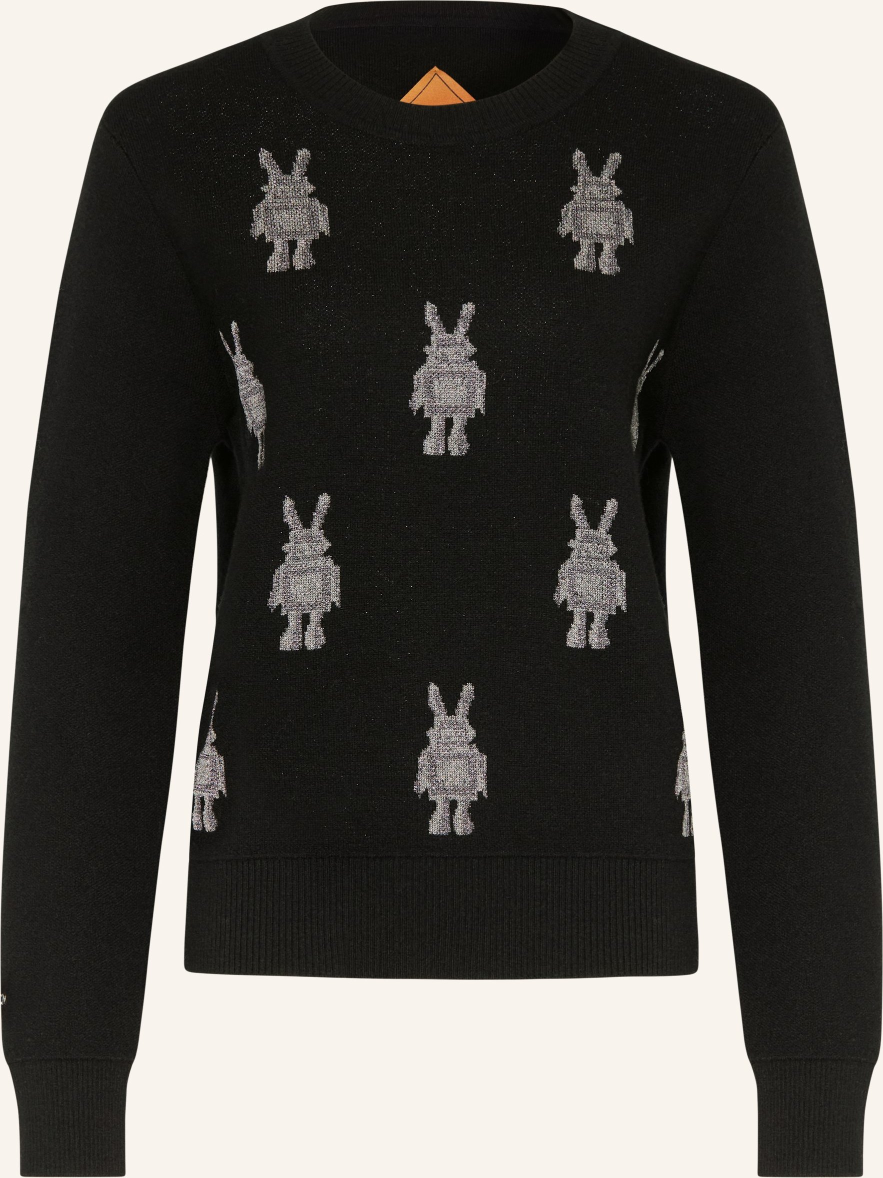 Mcm Pullover Mit Glitzergarn schwarz