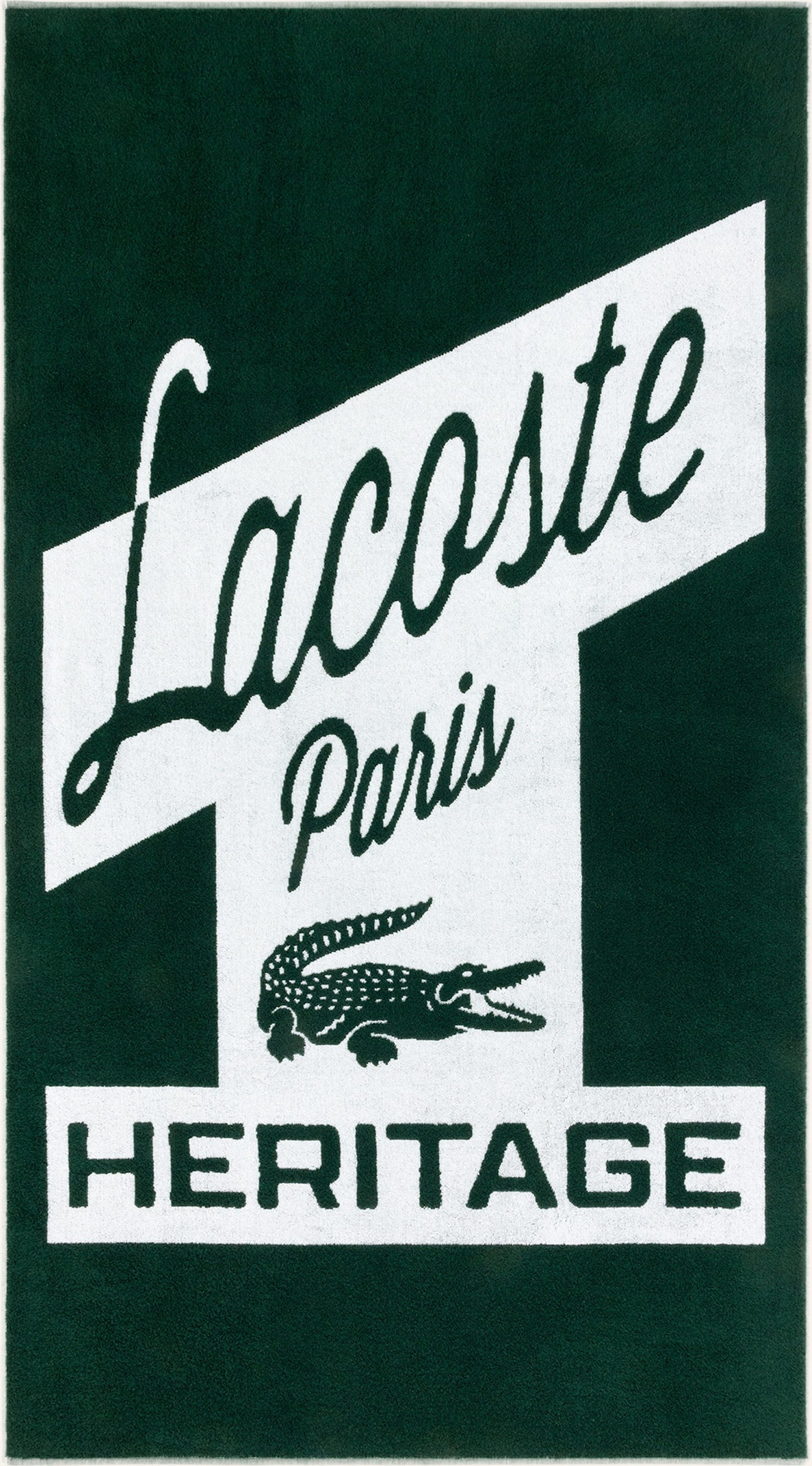Lacoste Strandtuch Lretro gruen