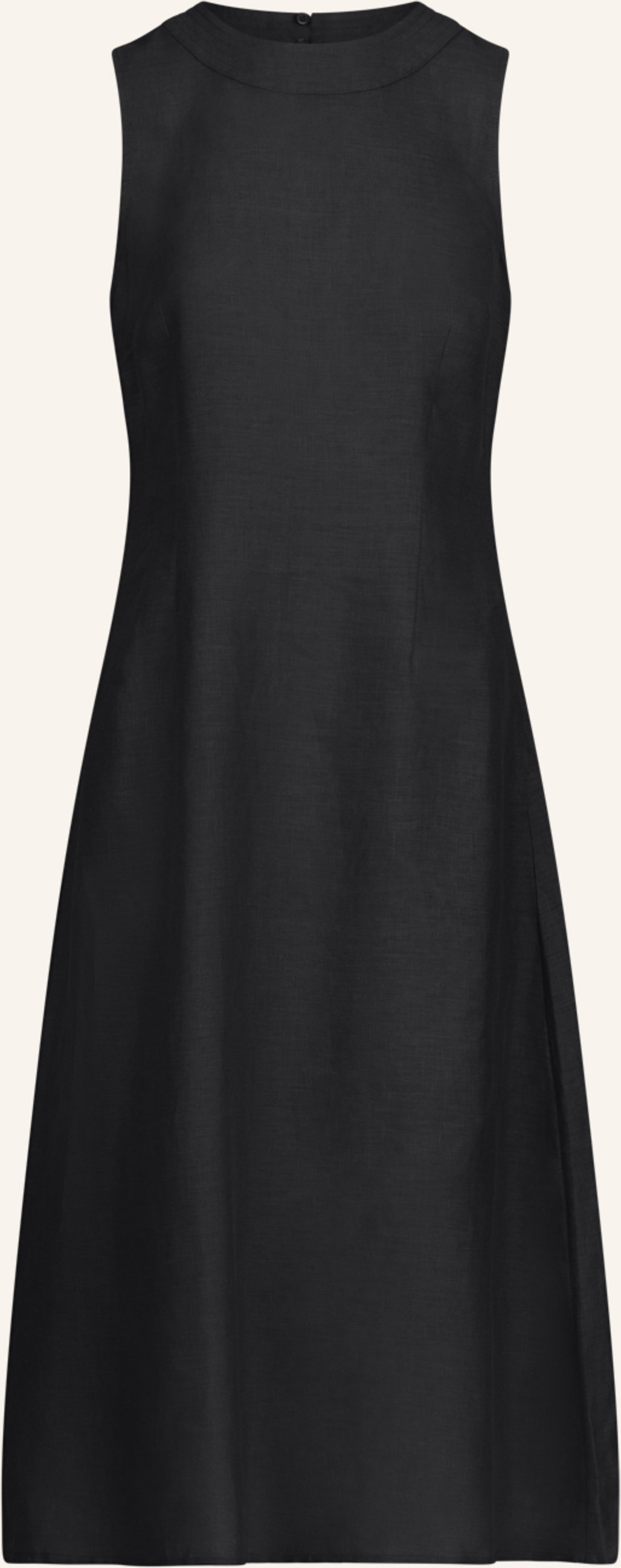 Mint & Mia Langes Leinen Kleid schwarz