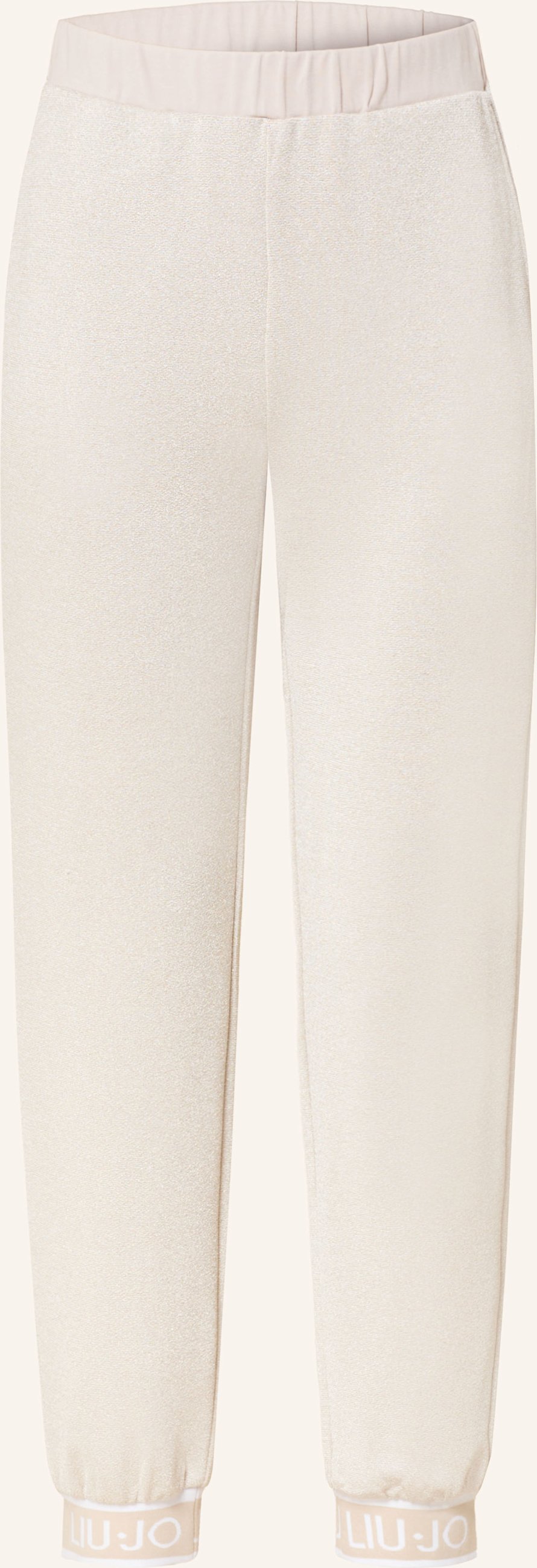 Thumbnail - Liu Jo Hose Im Jogging-Stil Mit Glitzergarn weiss