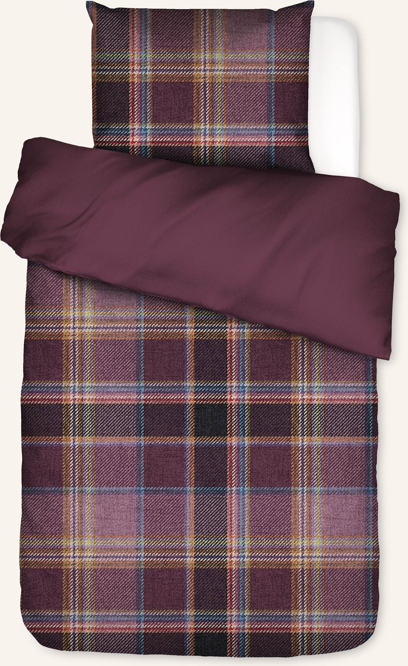 Essenza Bettwäsche Meau rot