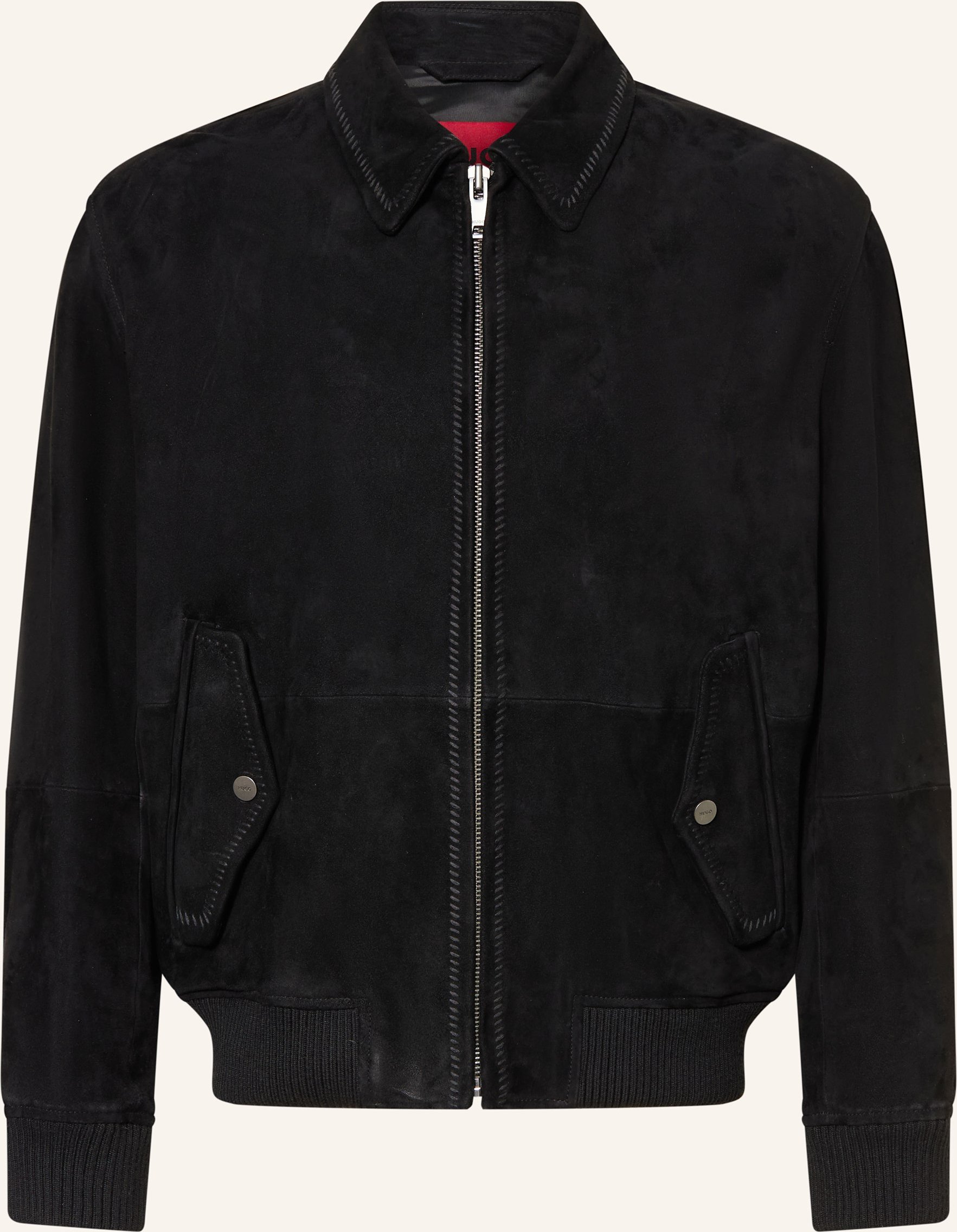 Hugo Lederblouson Lemai schwarz