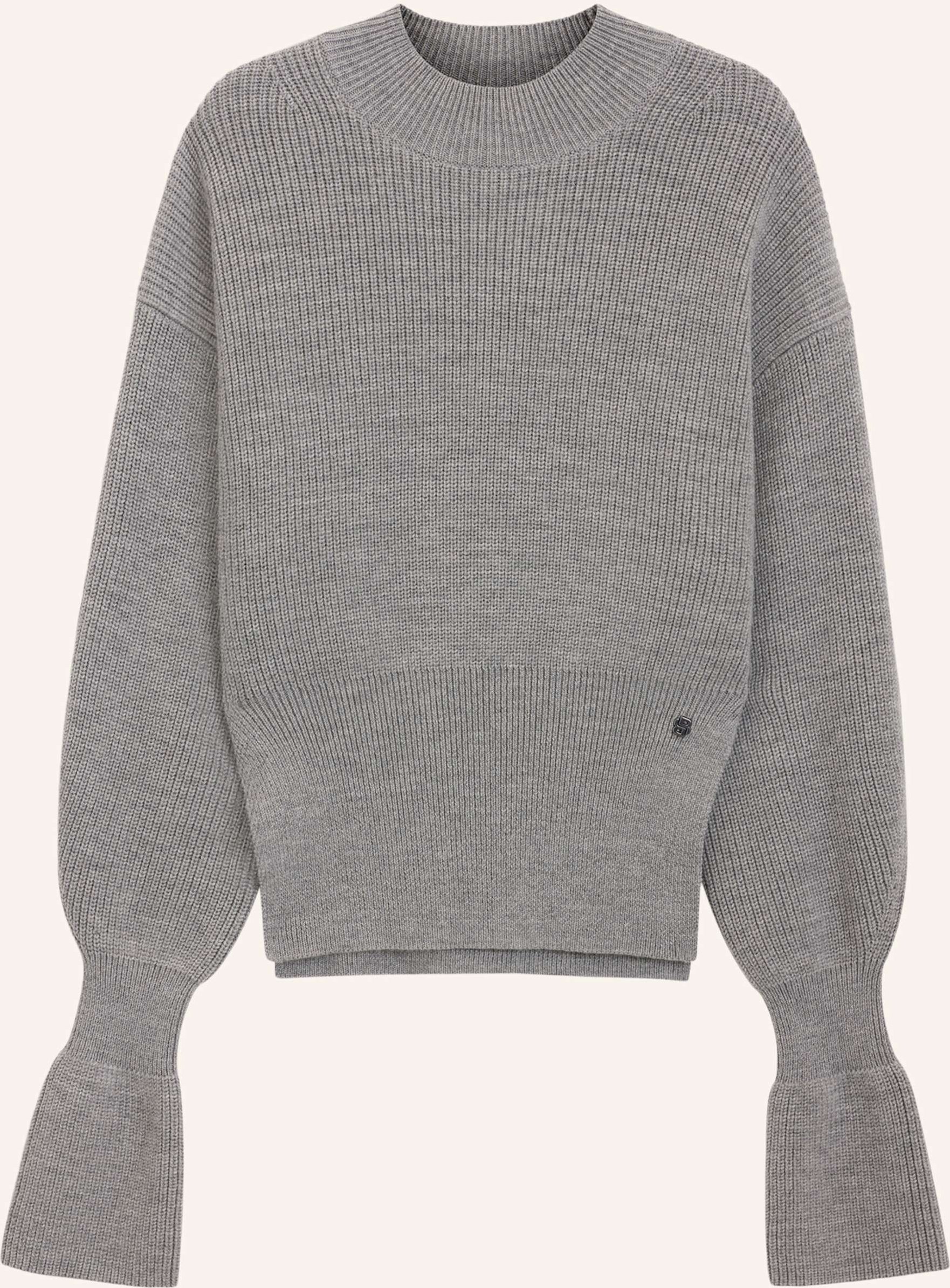 Boss Pullover Fotus Regular Fit grau