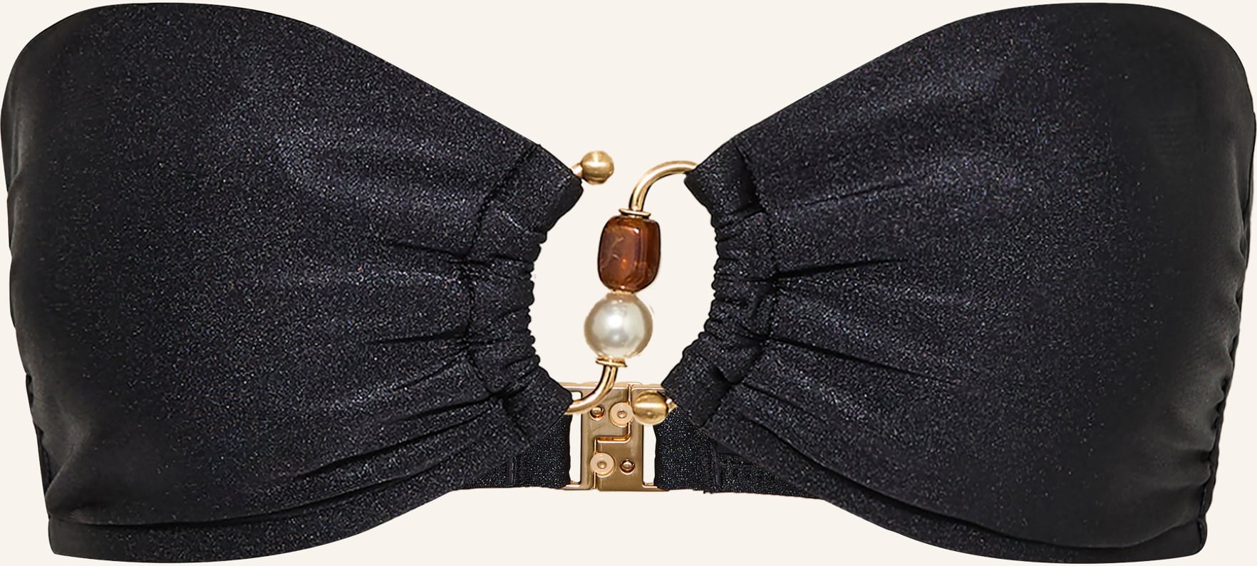 Seafolly Bandeau-Bikini-Top Palermo schwarz