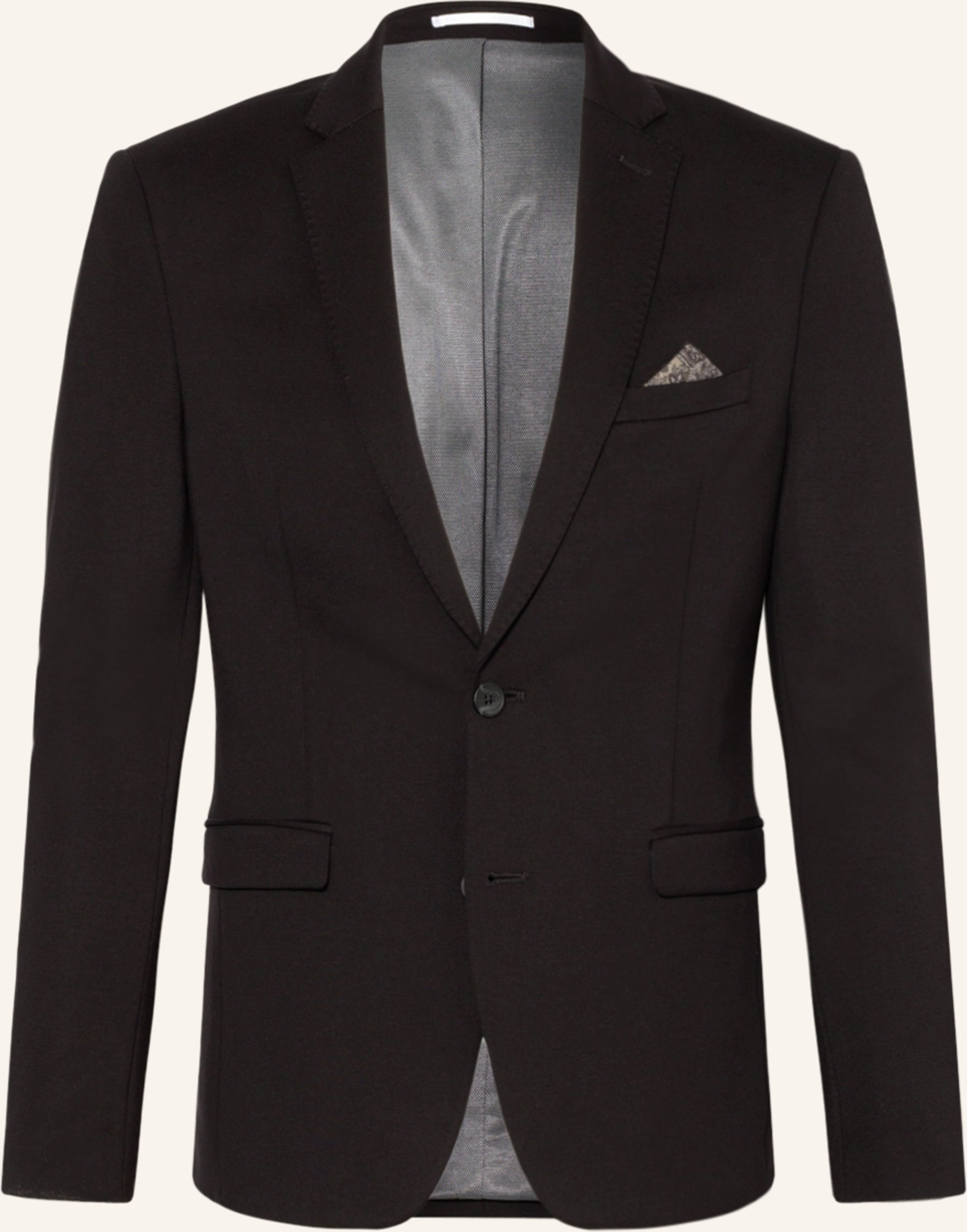 Paul Anzugsakko Slim Fit Aus Jersey schwarz