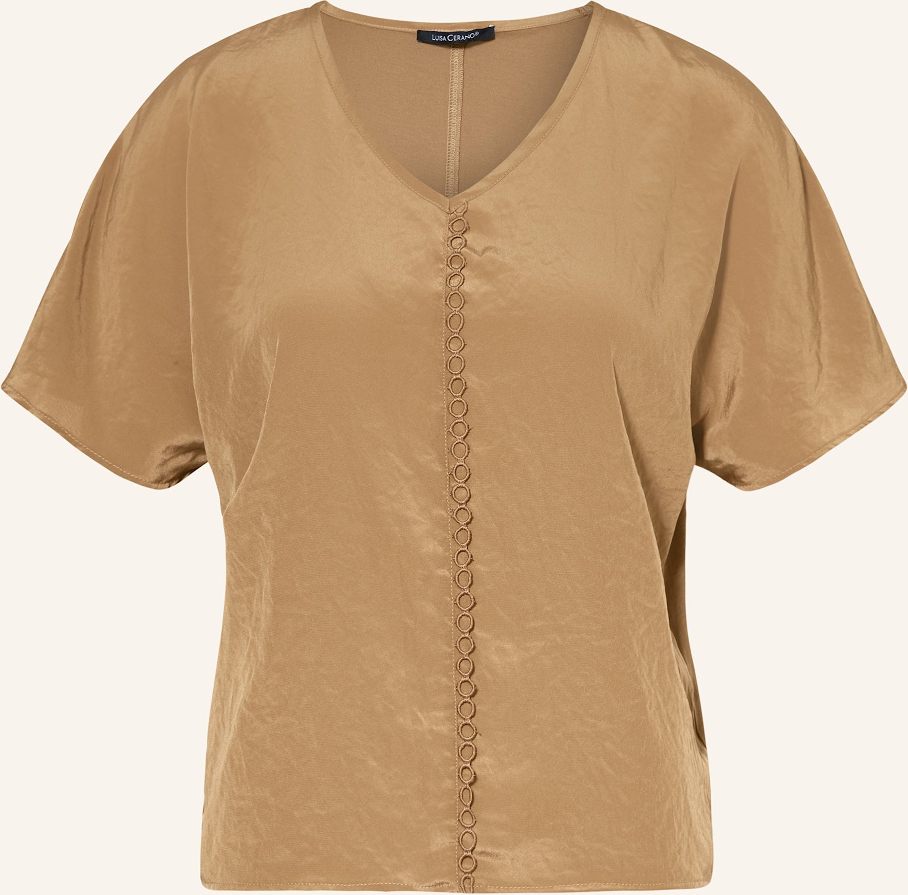 Luisa Cerano Blusenshirt Im Materialmix gruen