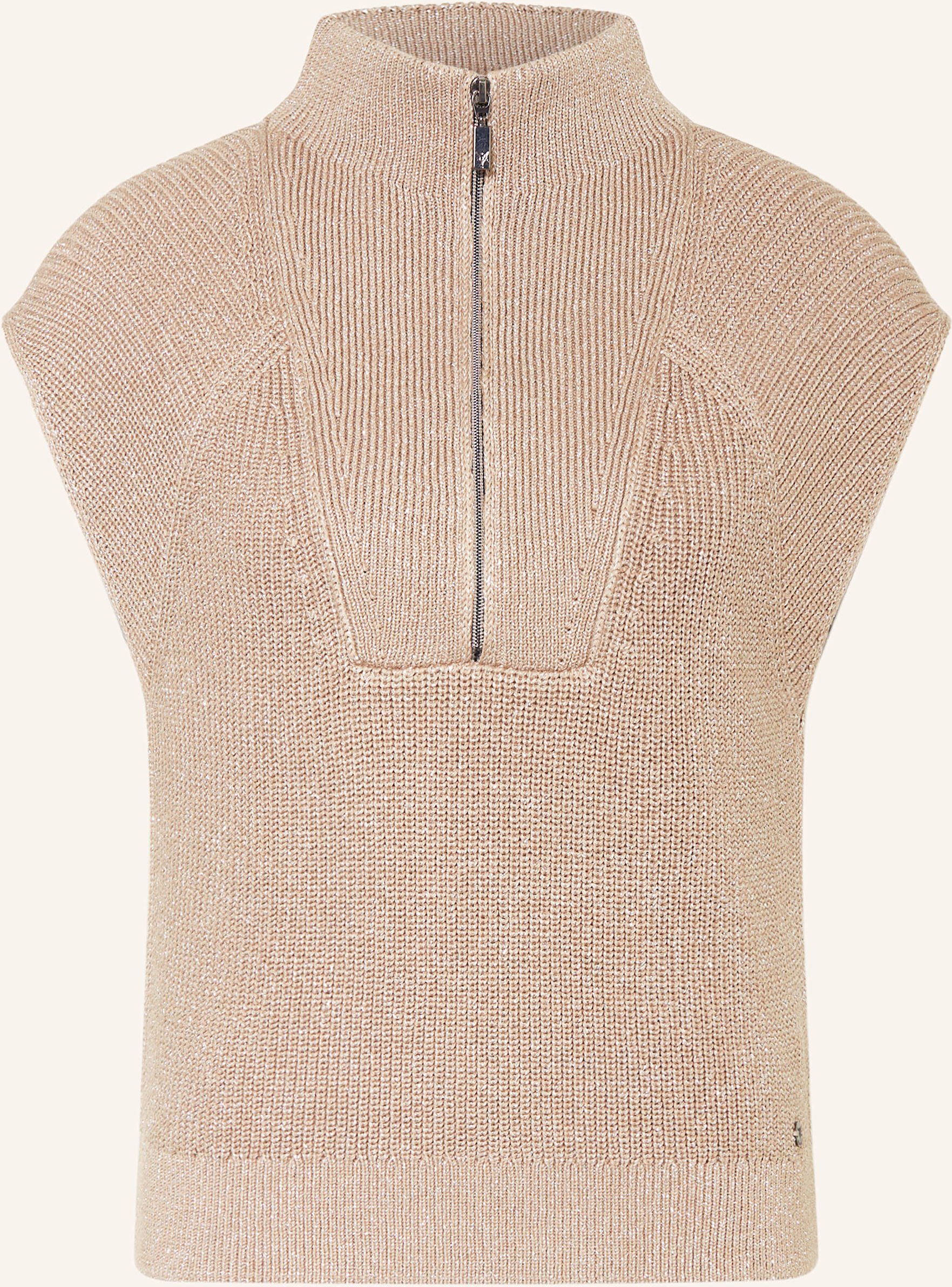 Monari Pullunder Mit Glitzergarn beige