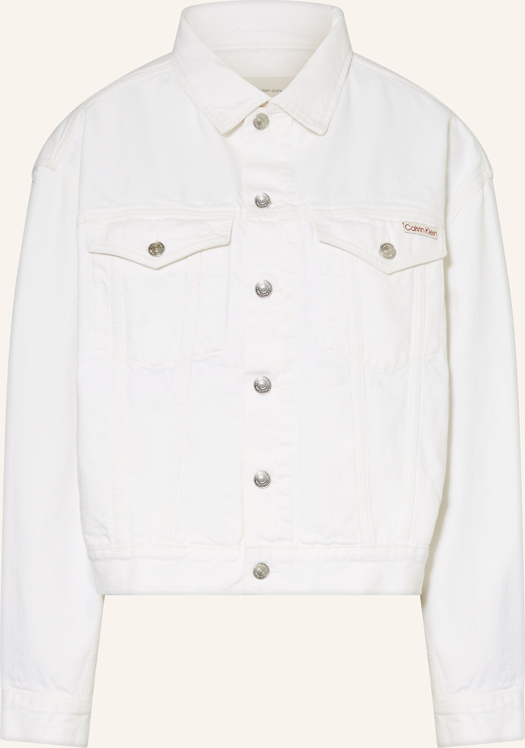Calvin Klein Jeans Jeansjacke weiss