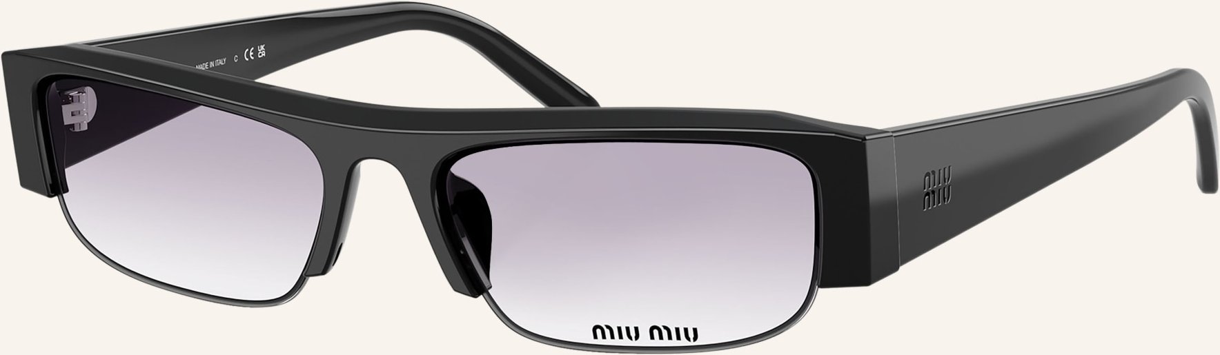Thumbnail - Miu Miu Sonnenbrille mub07s schwarz