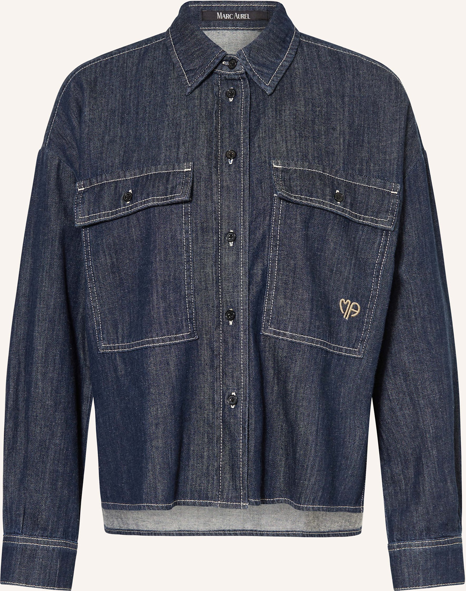 Marc Aurel Jeansbluse blau