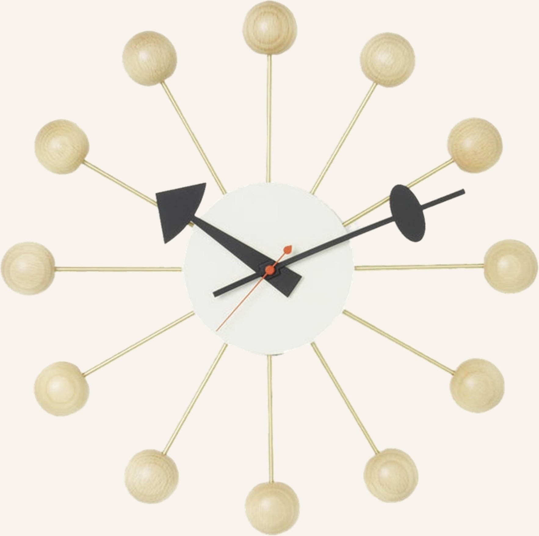 Vitra Wanduhr Ball Clock beige