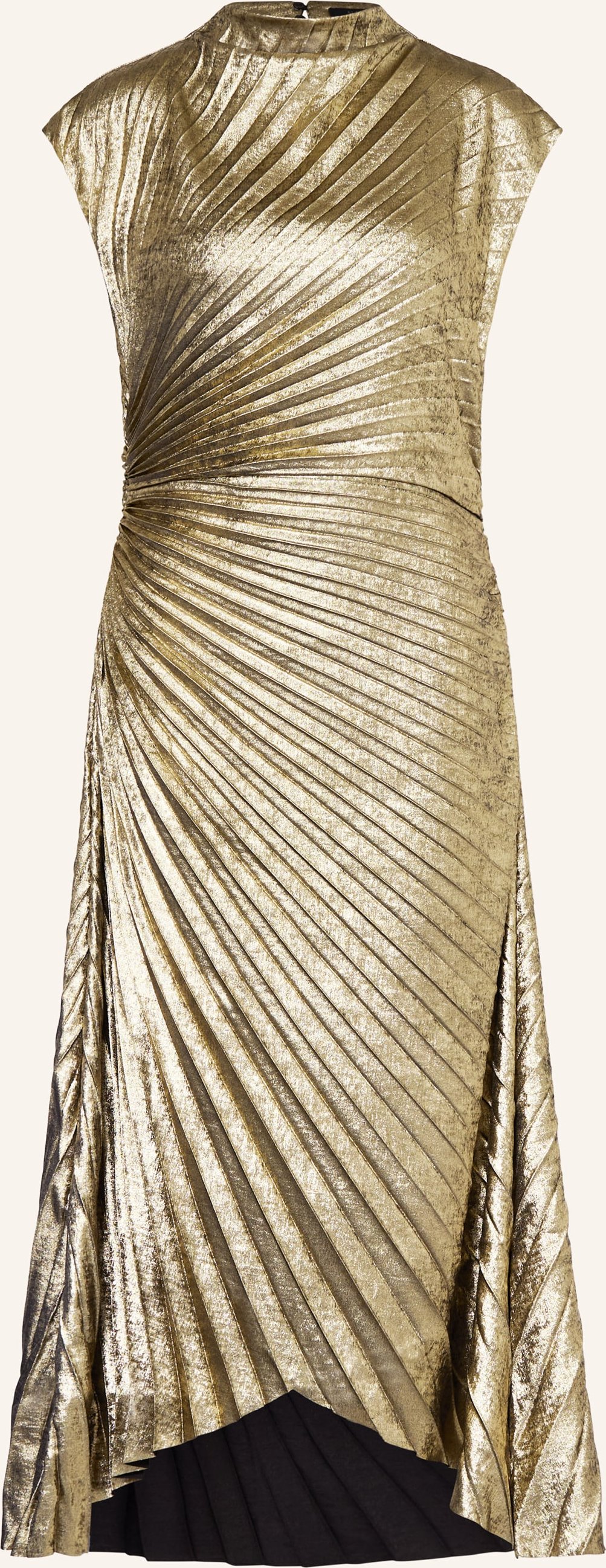 Allsaints Plisseekleid Rayanna gold