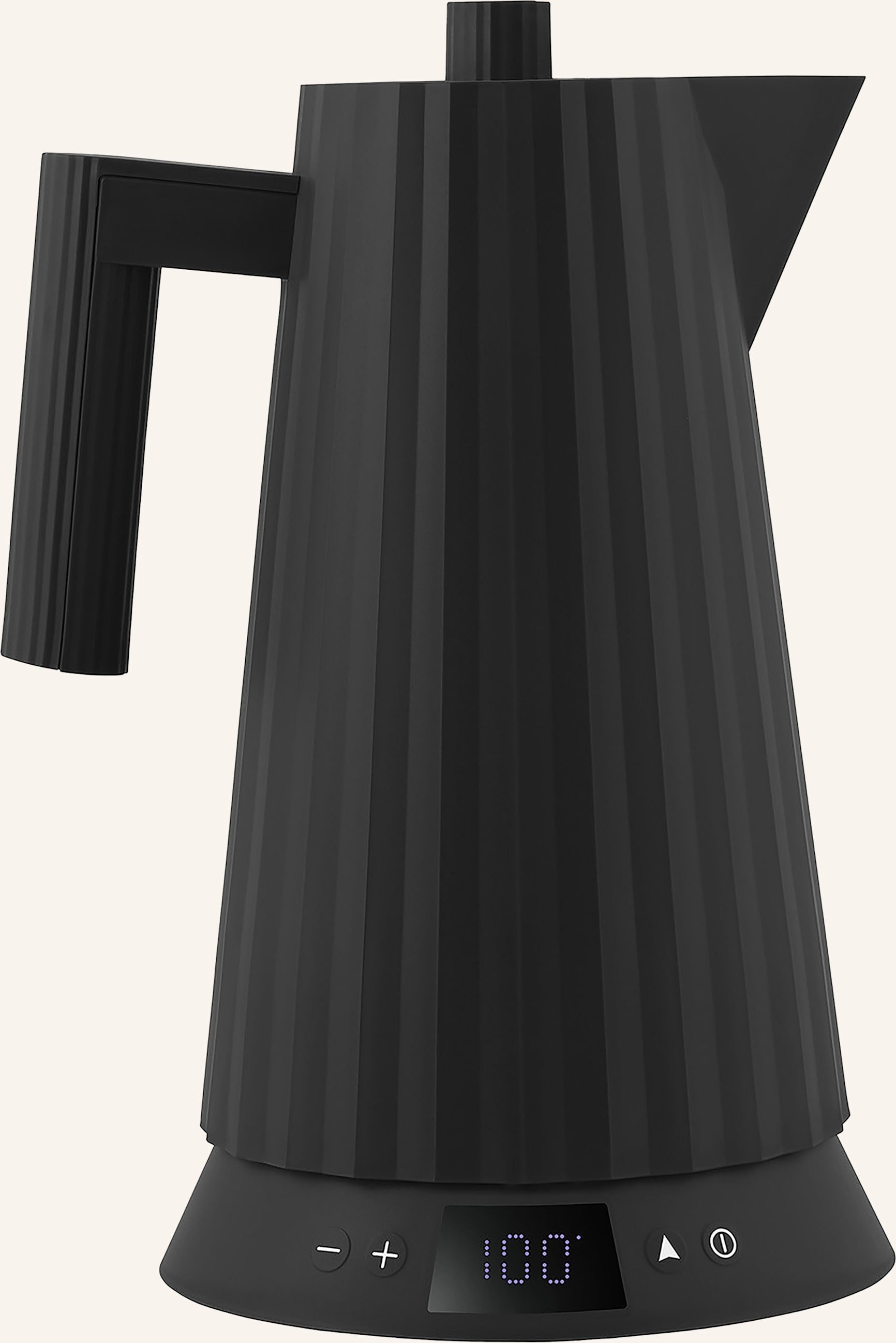 Alessi Wasserkocher Plissé schwarz