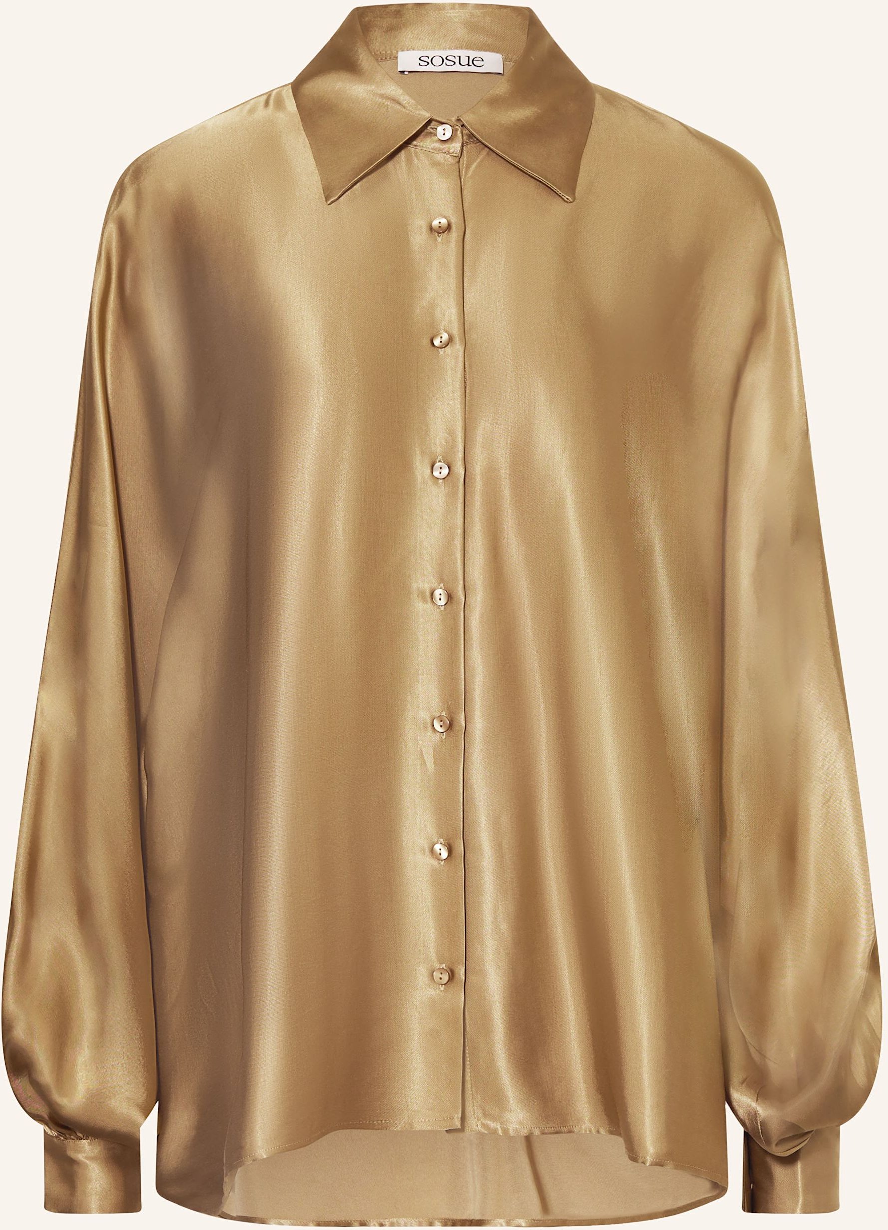 Sosue Satinbluse Antonia beige