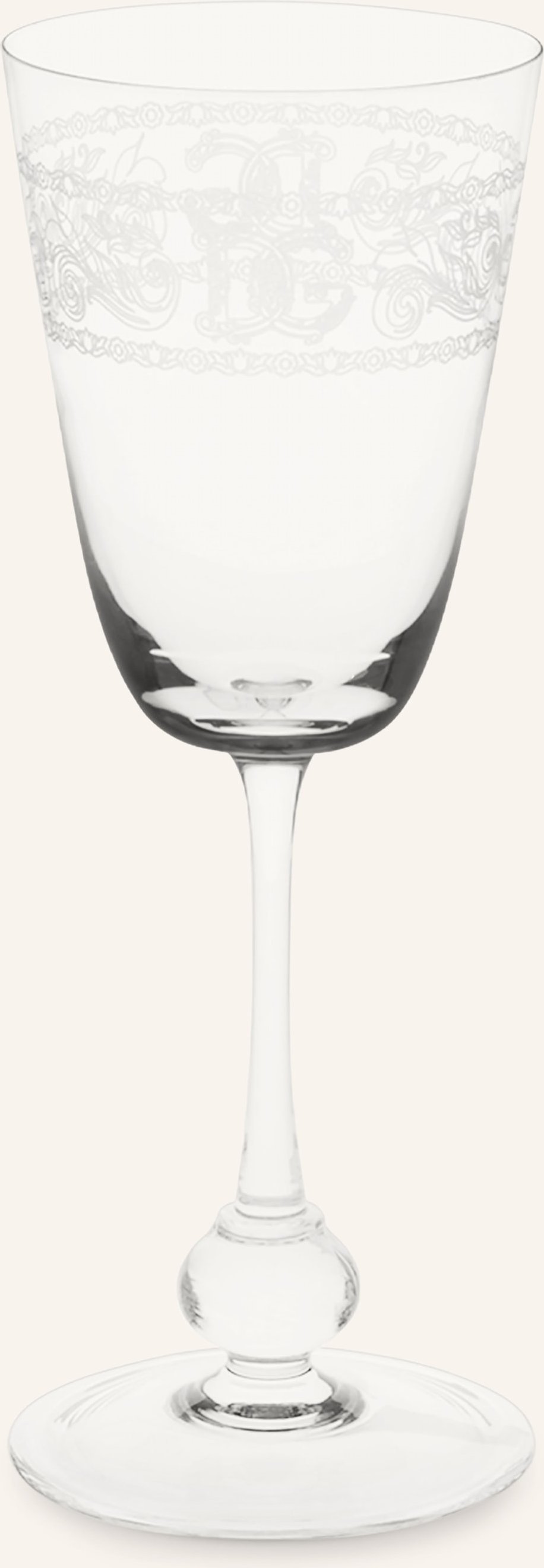 Dolce & Gabbana Casa Weinglas transparent