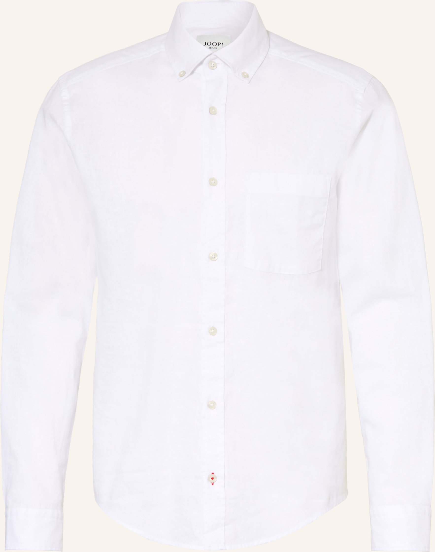 Thumbnail - Joop! Jeans Hemd Hali Regular Fit Mit Leinen weiss