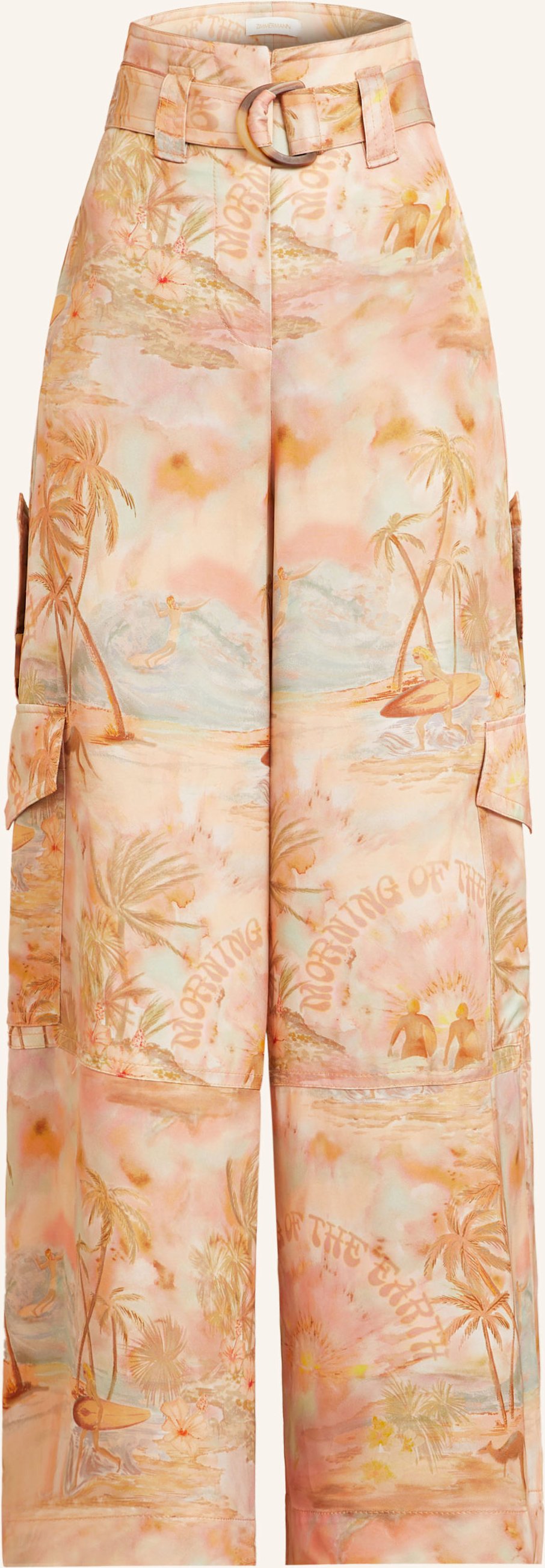 Zimmermann Cargohose rosa