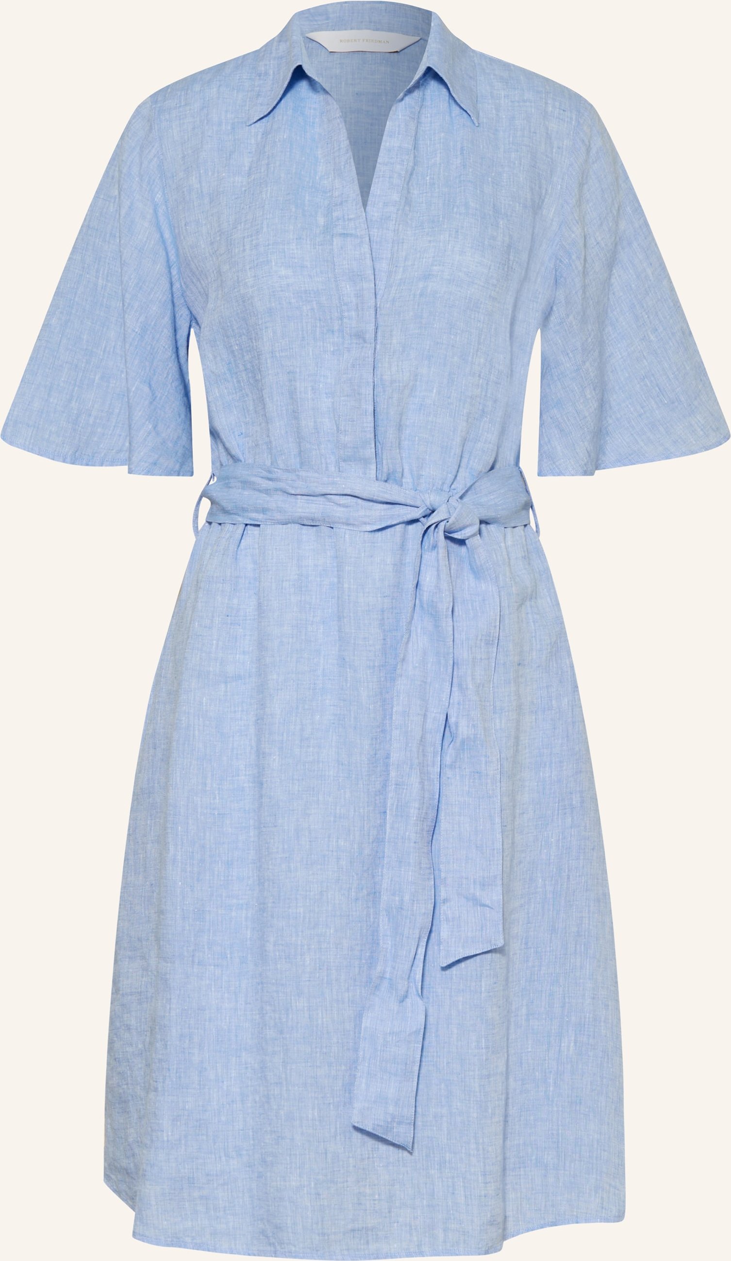 Thumbnail - Robert Friedman Leinenkleid Ilaryl blau