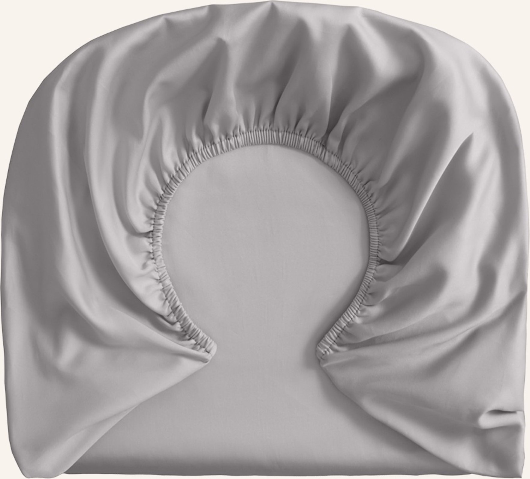 Royfort Spannbettlaken Baumwolle grau