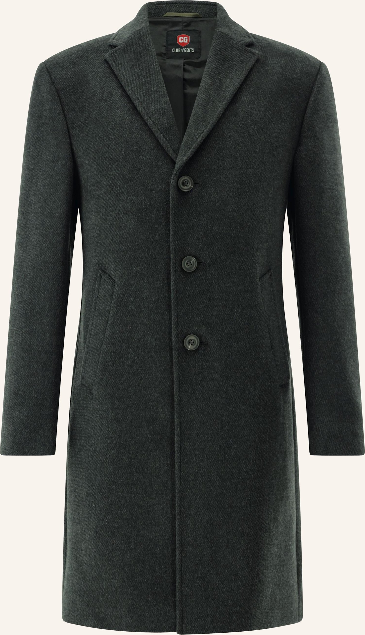 Cg - Club Of Gents Mantel Cg Manfred Slim Fit grau