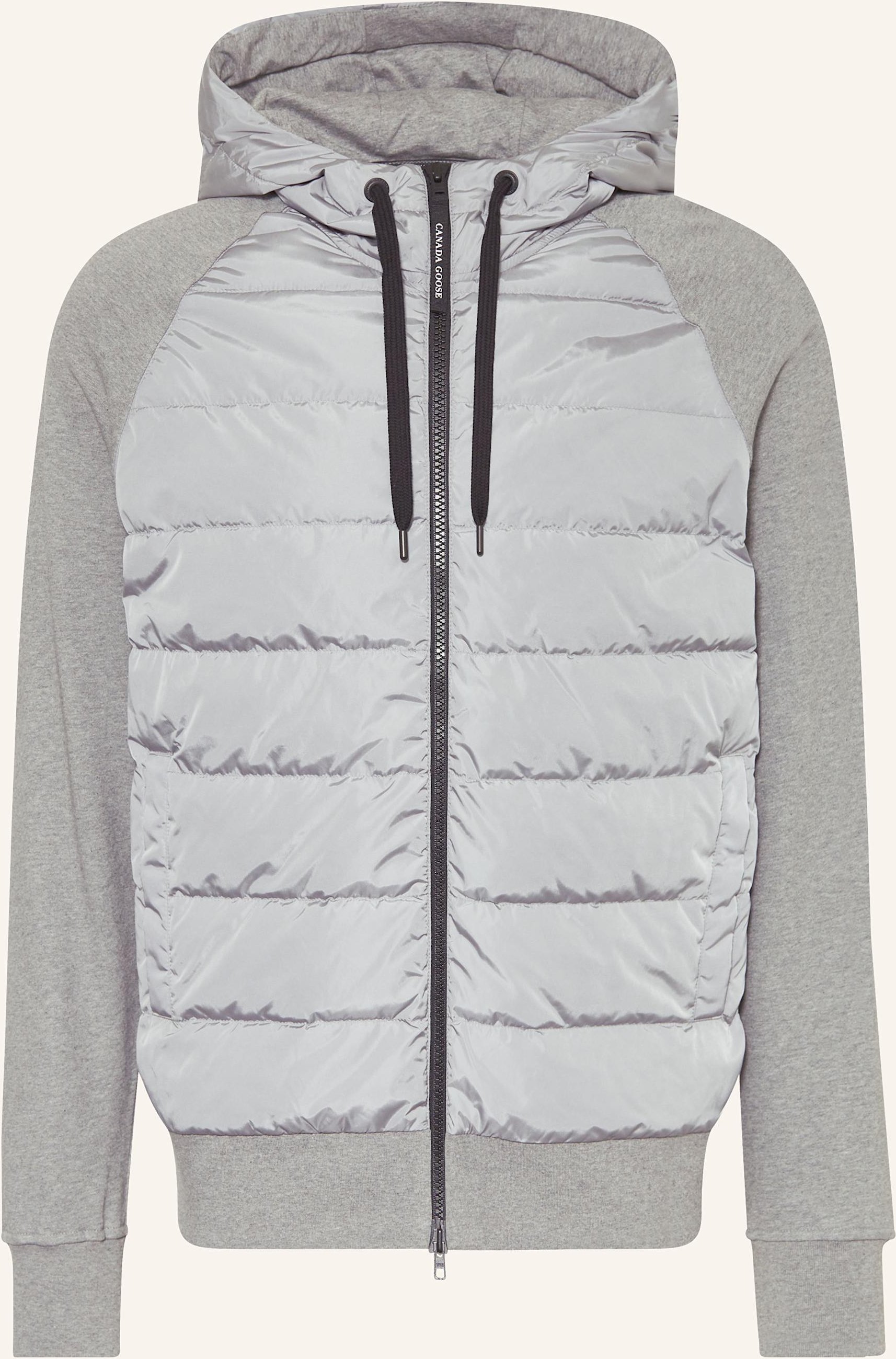 Thumbnail - Canada Goose Sweatjacke Hybridge Huron Im Materialmix grau