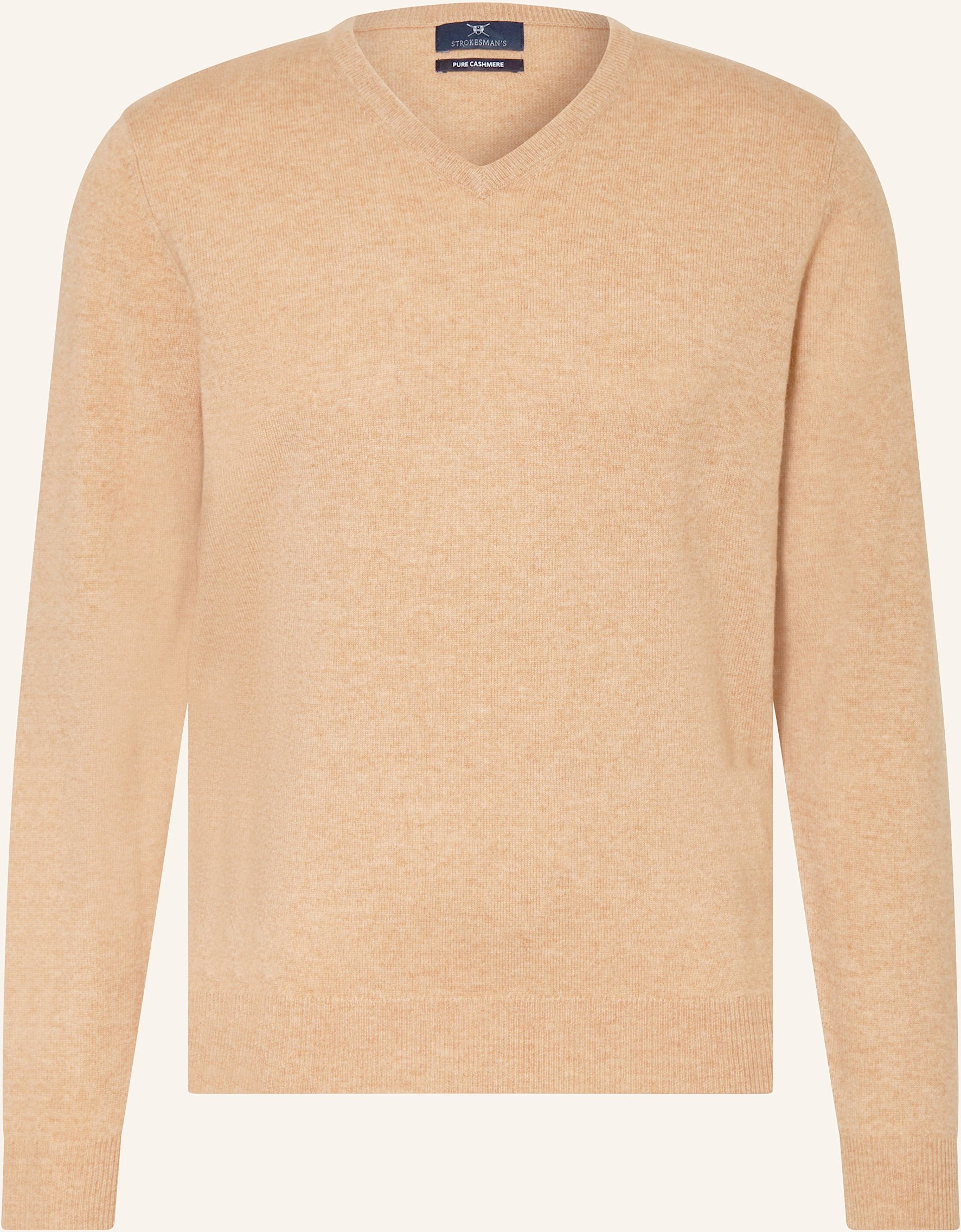 Strokesman's Cashmere-Pullover beige