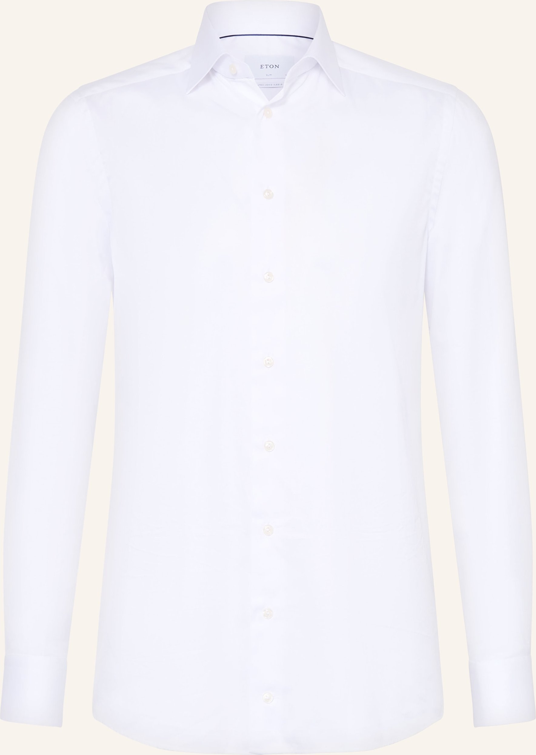 Eton Hemd Slim Fit Mit Extralangem Arm weiss