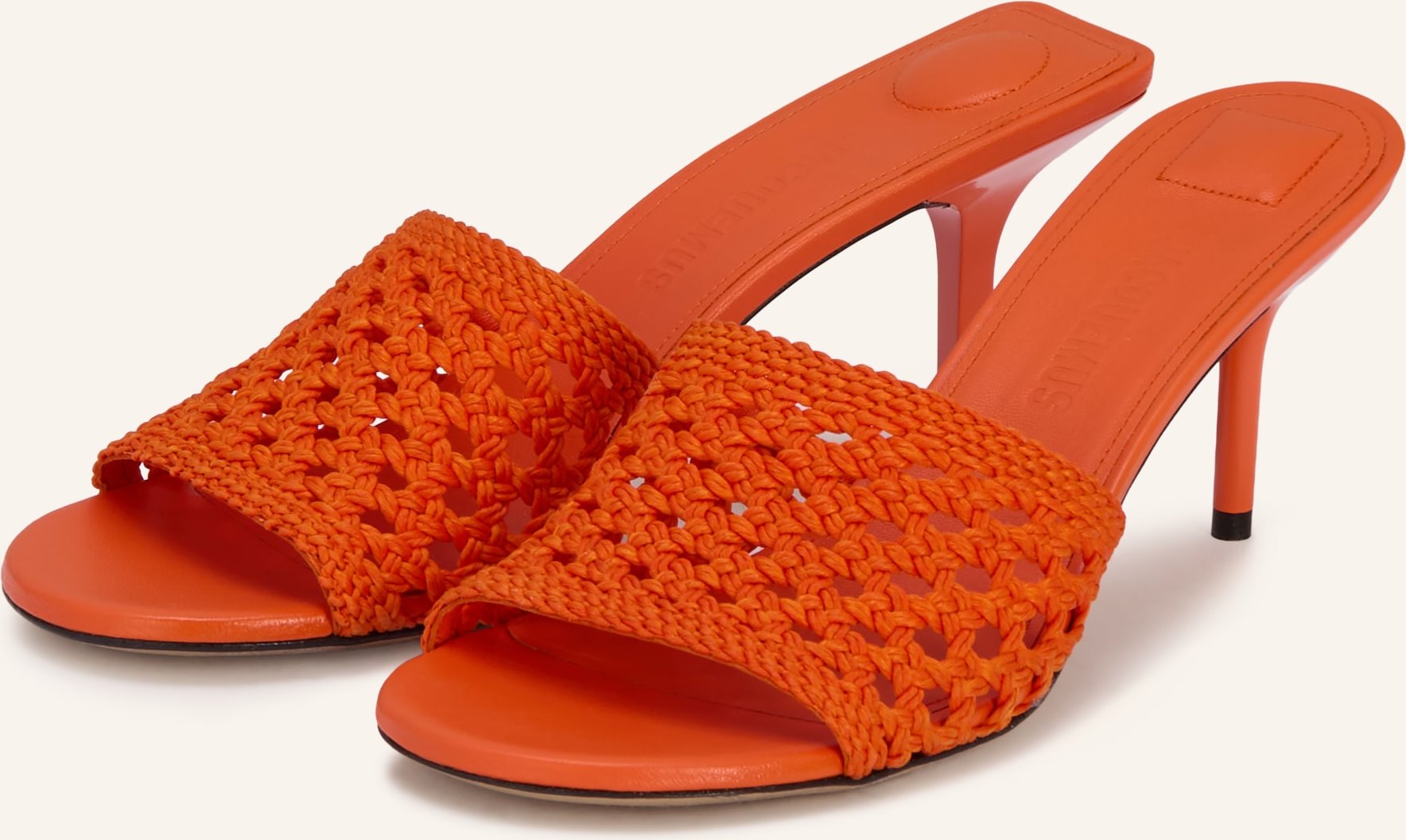 Jacquemus Mules Les Mules Cubisto orange