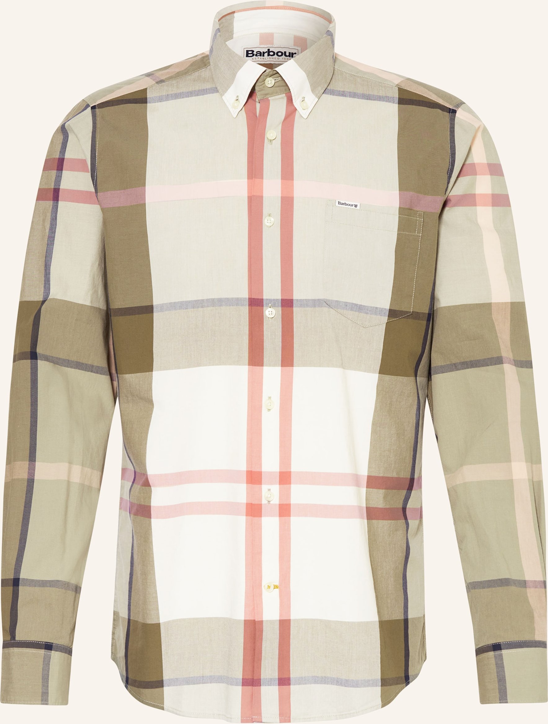 Barbour Hemd Harris Tailored Fit gruen
